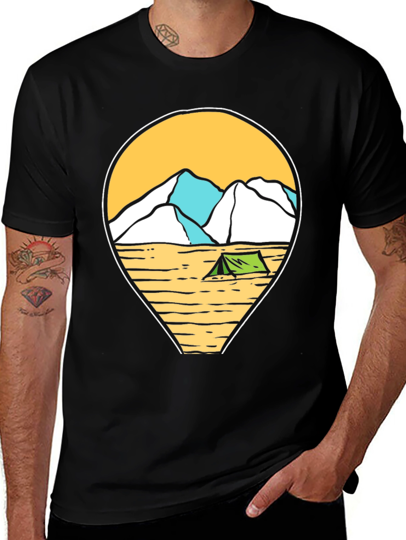 Variant 7 of Camping Graphic Tee - Adventure Awaits!