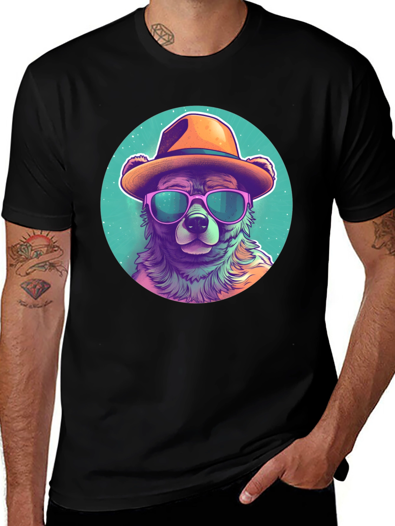 Variant 12 of Cool Bear Graphic T-Shirt - Summer Style