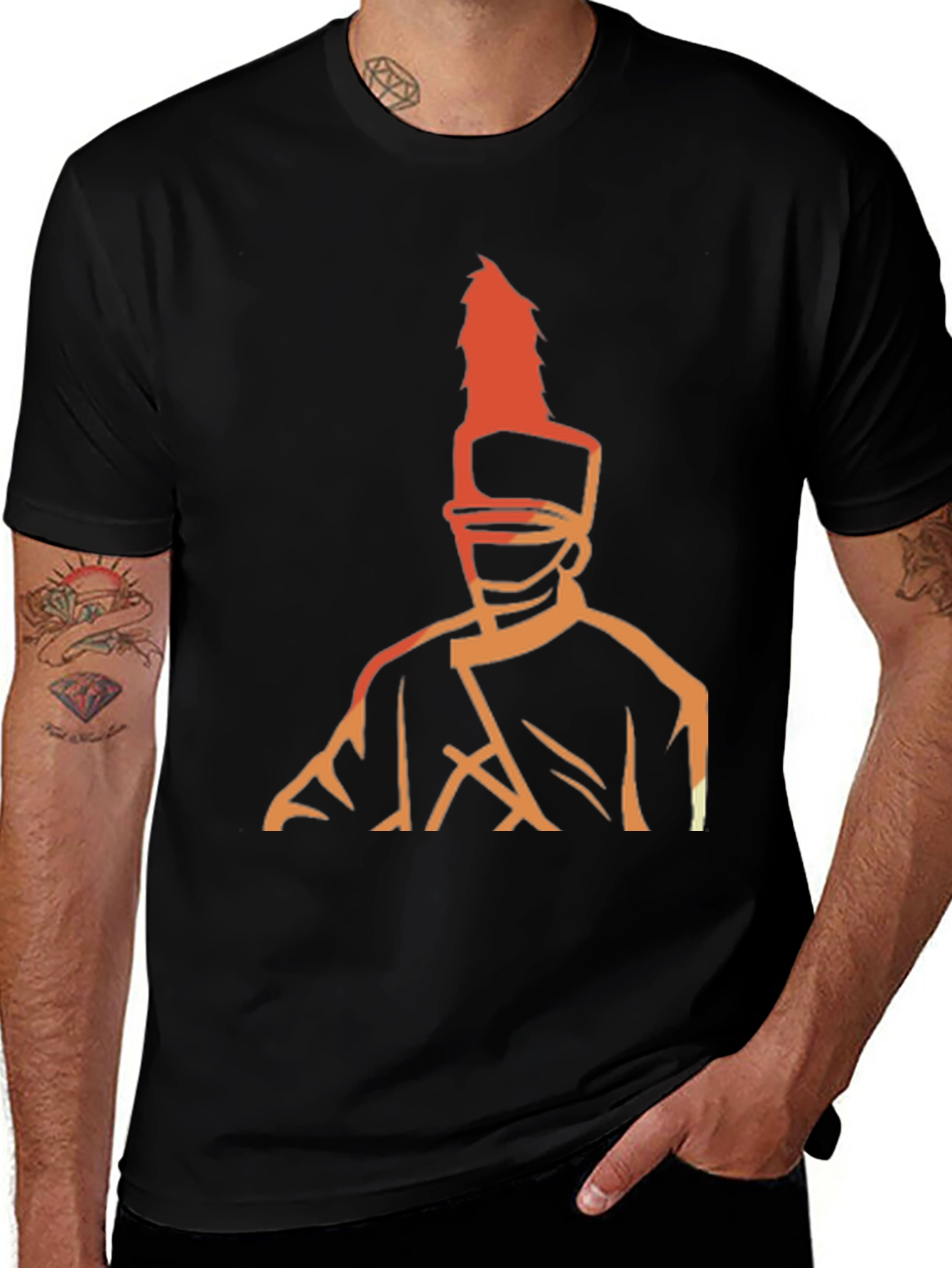 Marching Band Drum Major Graphic Tee