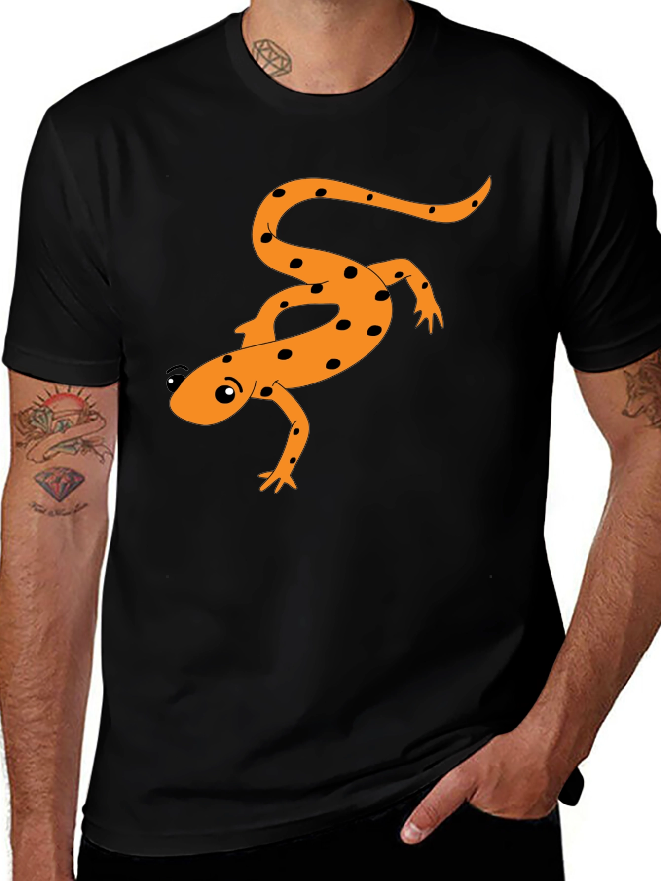 Salamander Graphic T-Shirt - Black