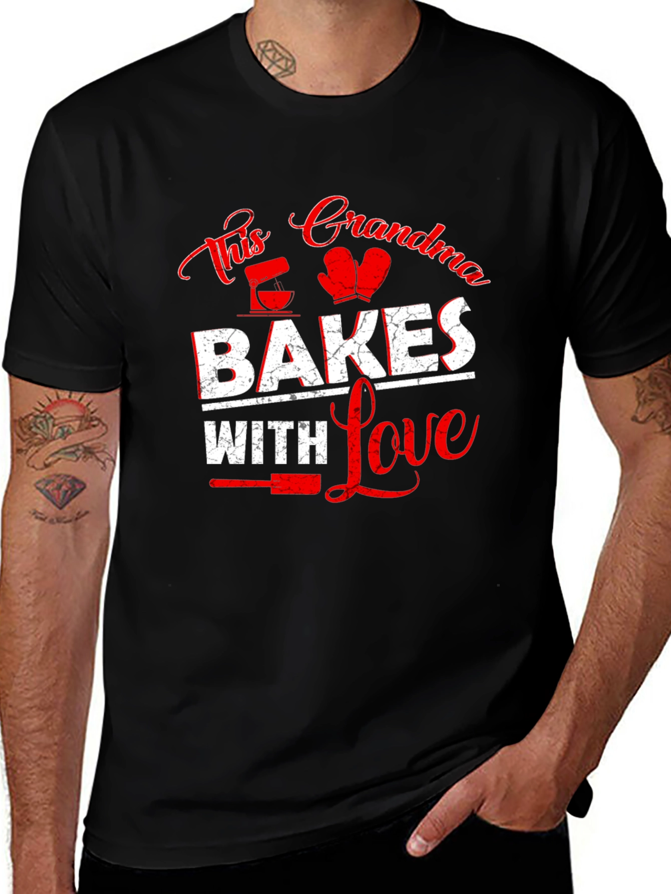 Variant 12 of This Grandma Bakes With Love T-Shirt