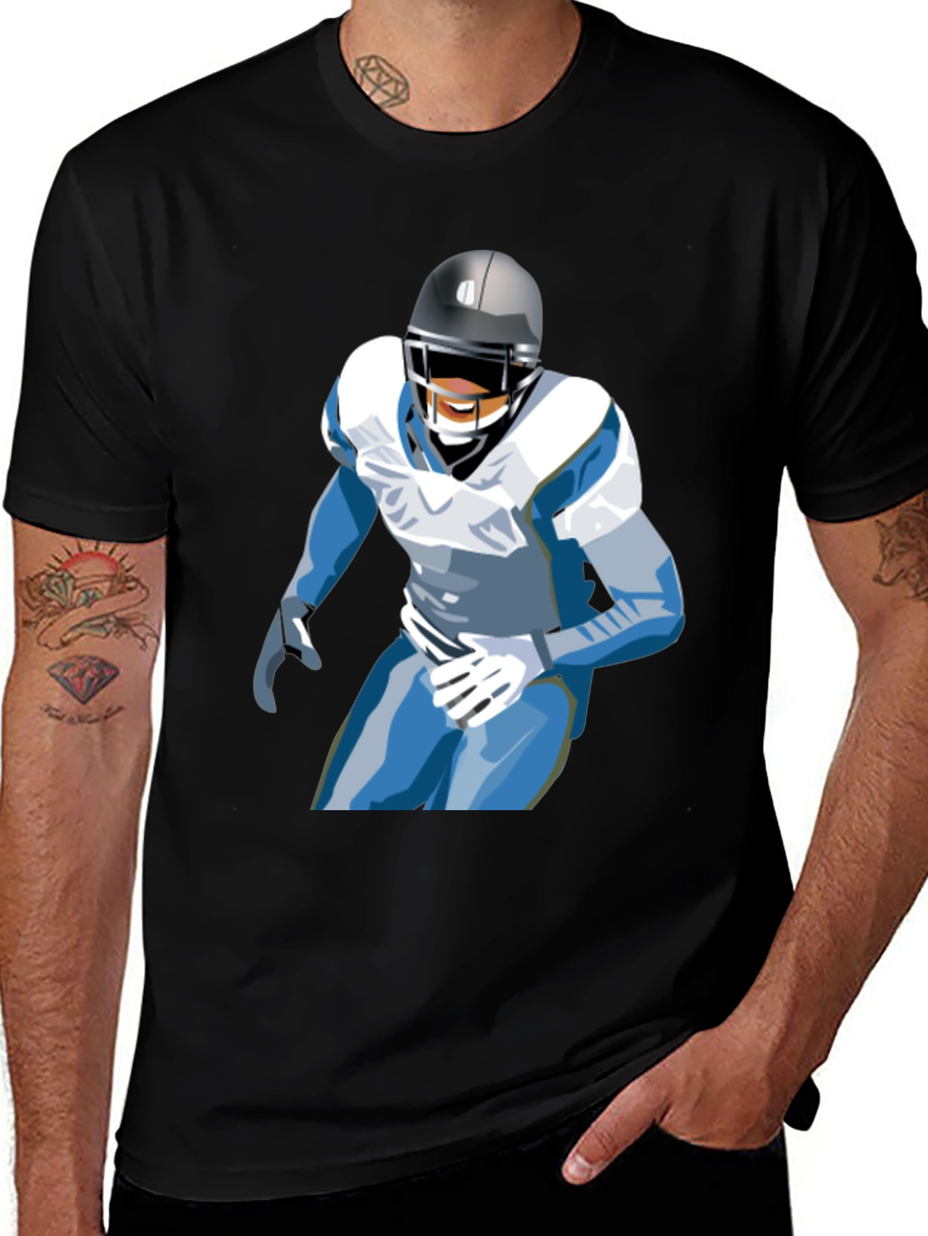 Variant 23 of Football Player Graphic Tee