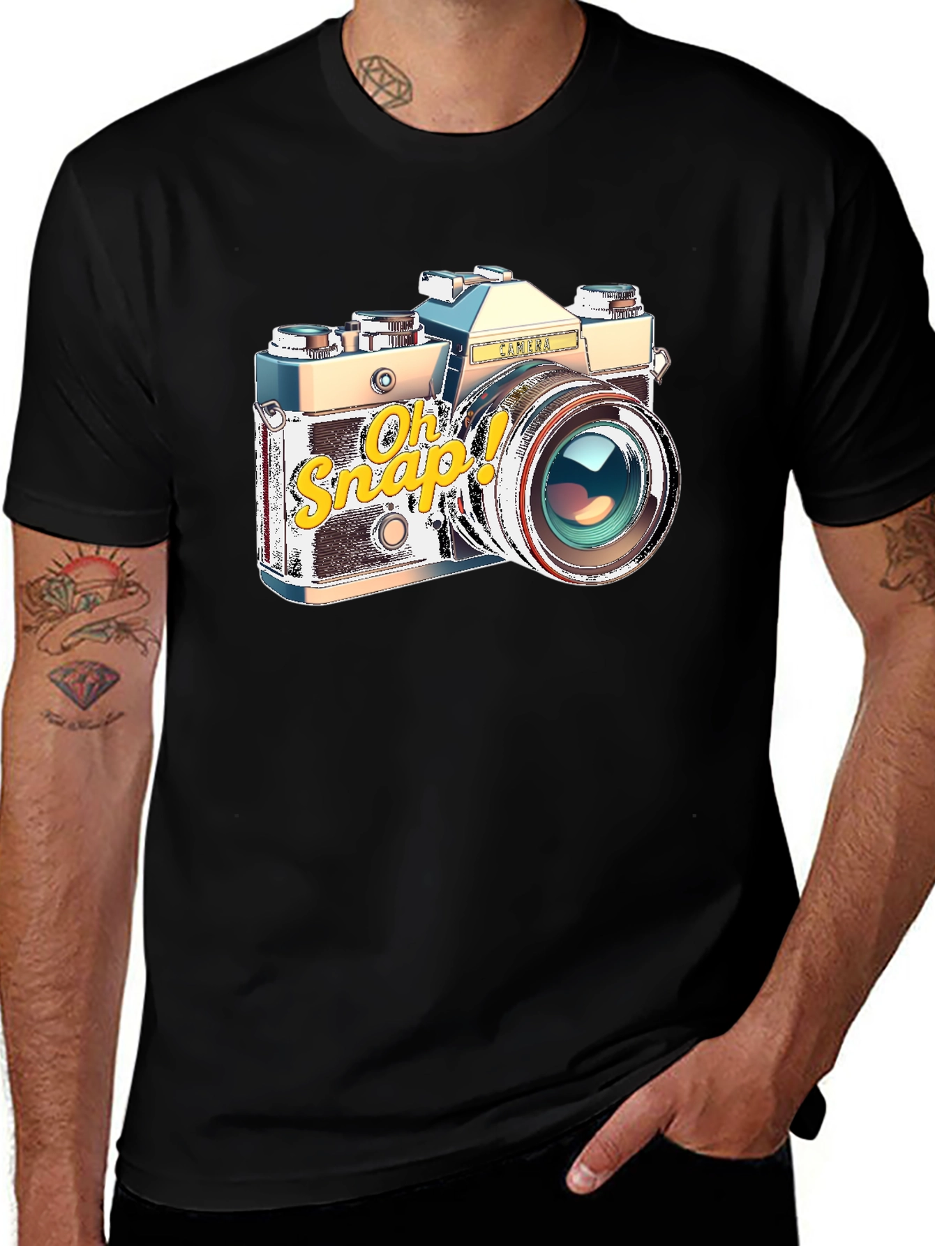 Retro Camera T-Shirt - Oh Snap! Photography Tee