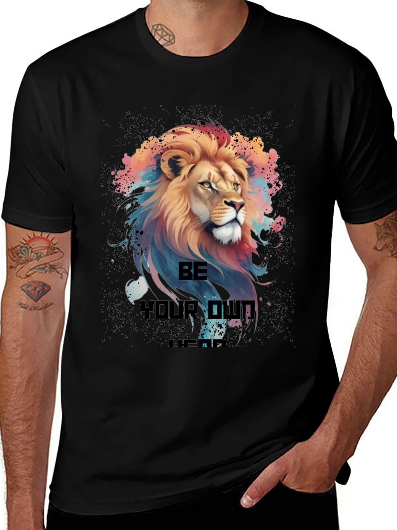 Variant 23 of Lion Graphic T-Shirt - "Be Your Own Legend" 