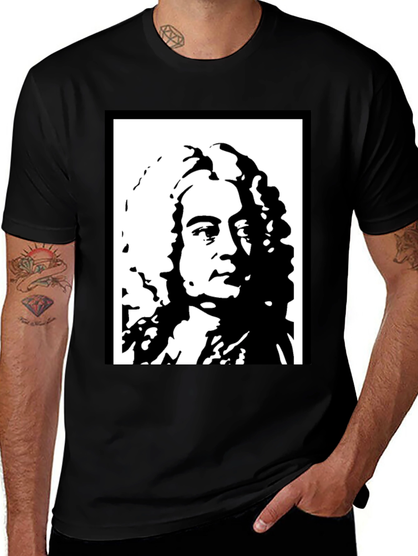 Variant 22 of Leibniz T-Shirt - Iconic Philosopher Graphic Tee