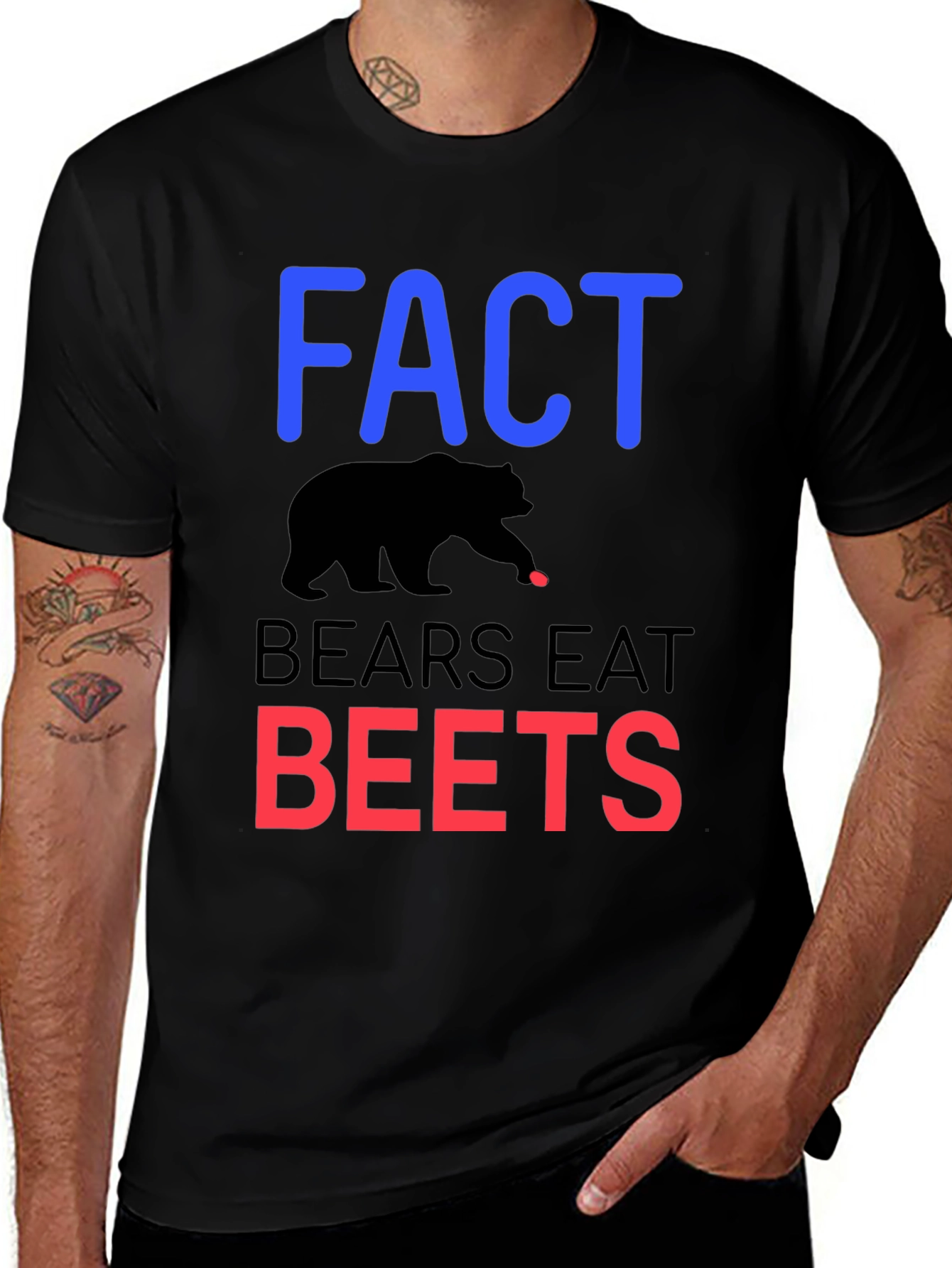 Variant 13 of Fact: Bears Eat Beets Funny T-Shirt