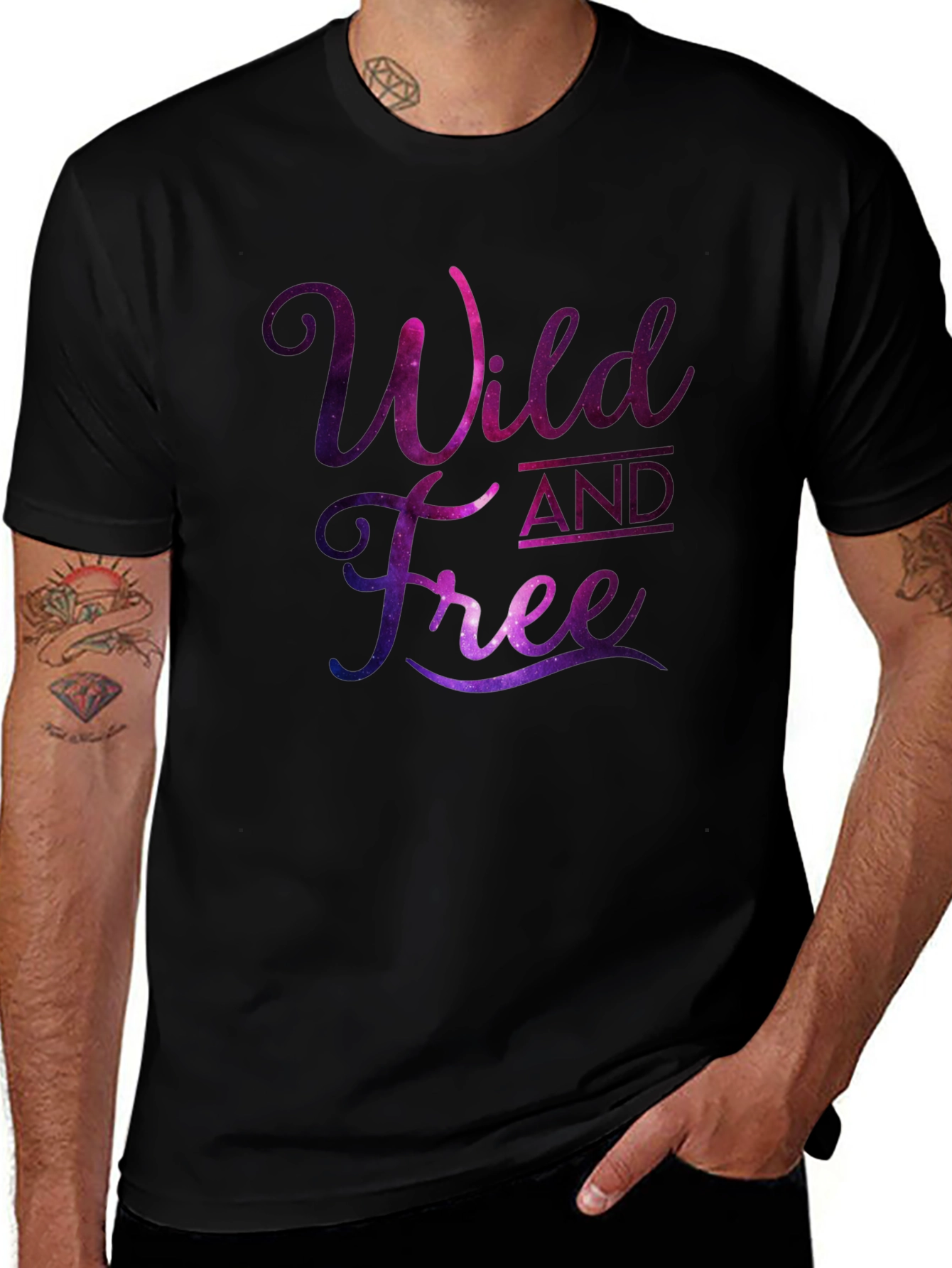 Variant 20 of Wild and Free Galaxy Tee