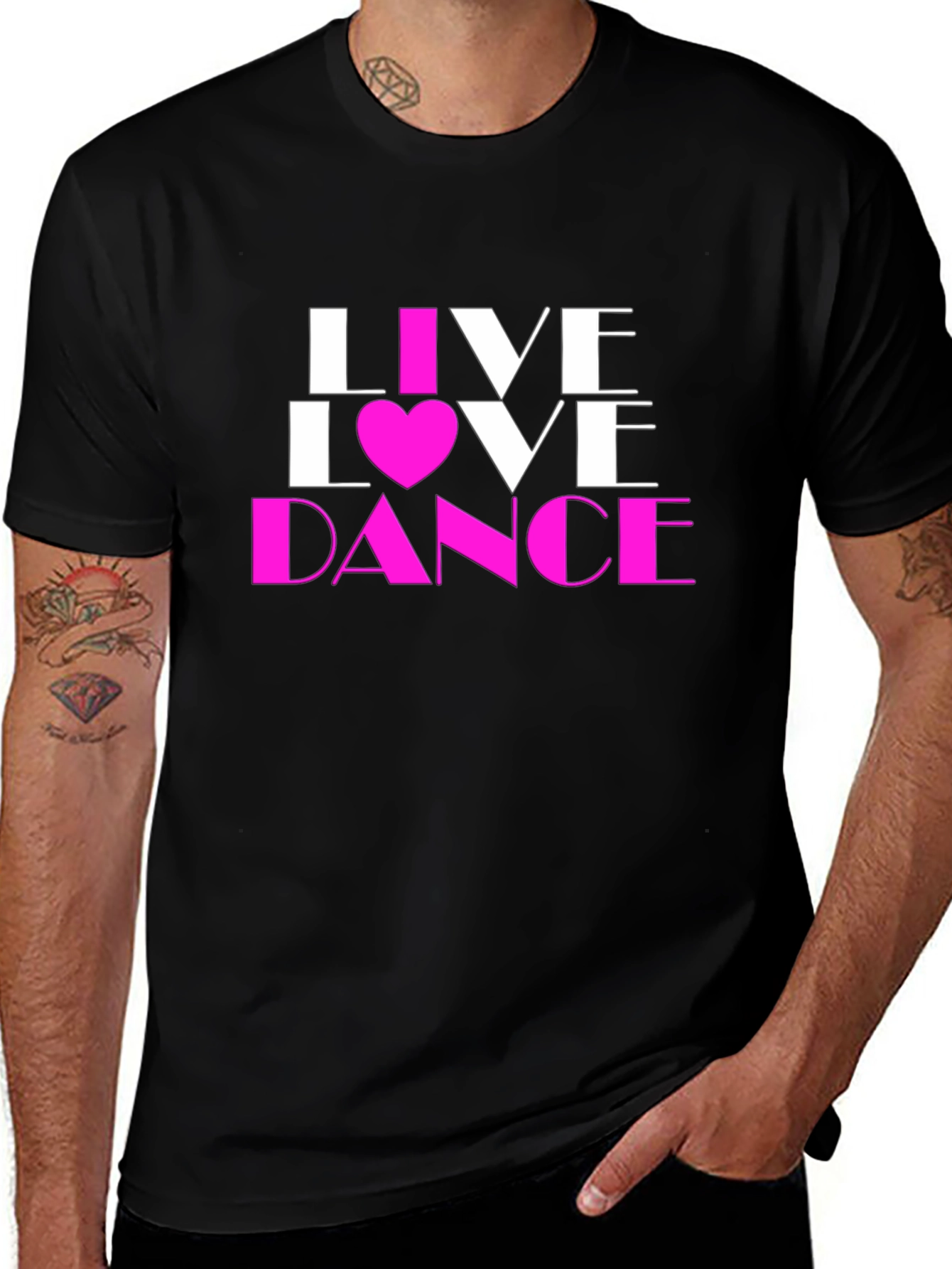 Variant 8 of Live Love Dance Graphic Tee Shirt