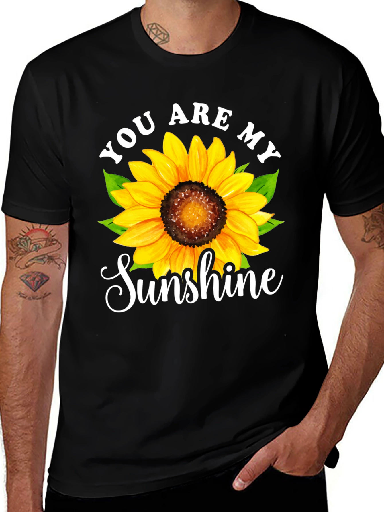 Variant 26 of You Are My Sunshine Sunflower Graphic Tee