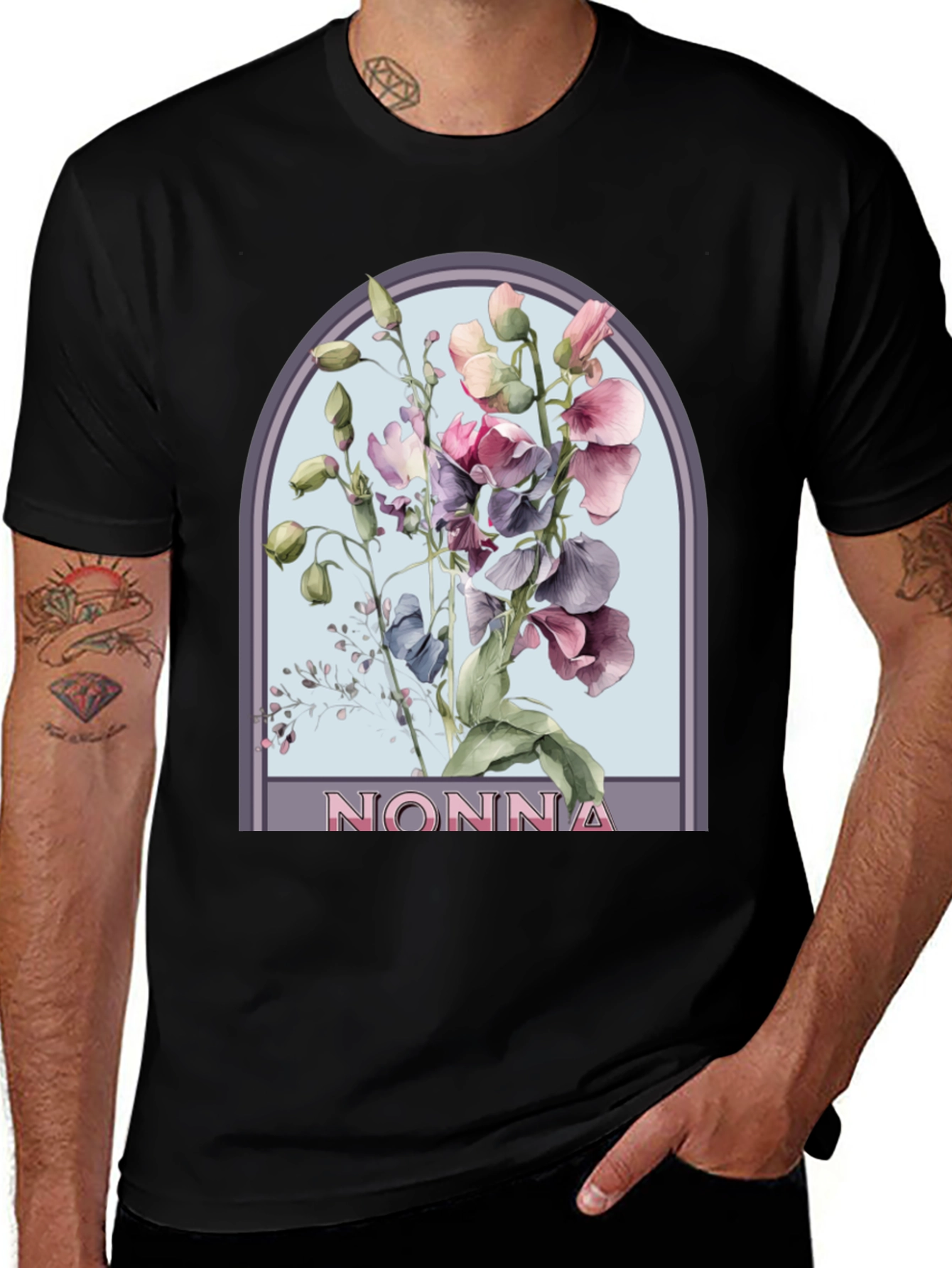 Floral Nonna T-Shirt - Stylish & Comfortable