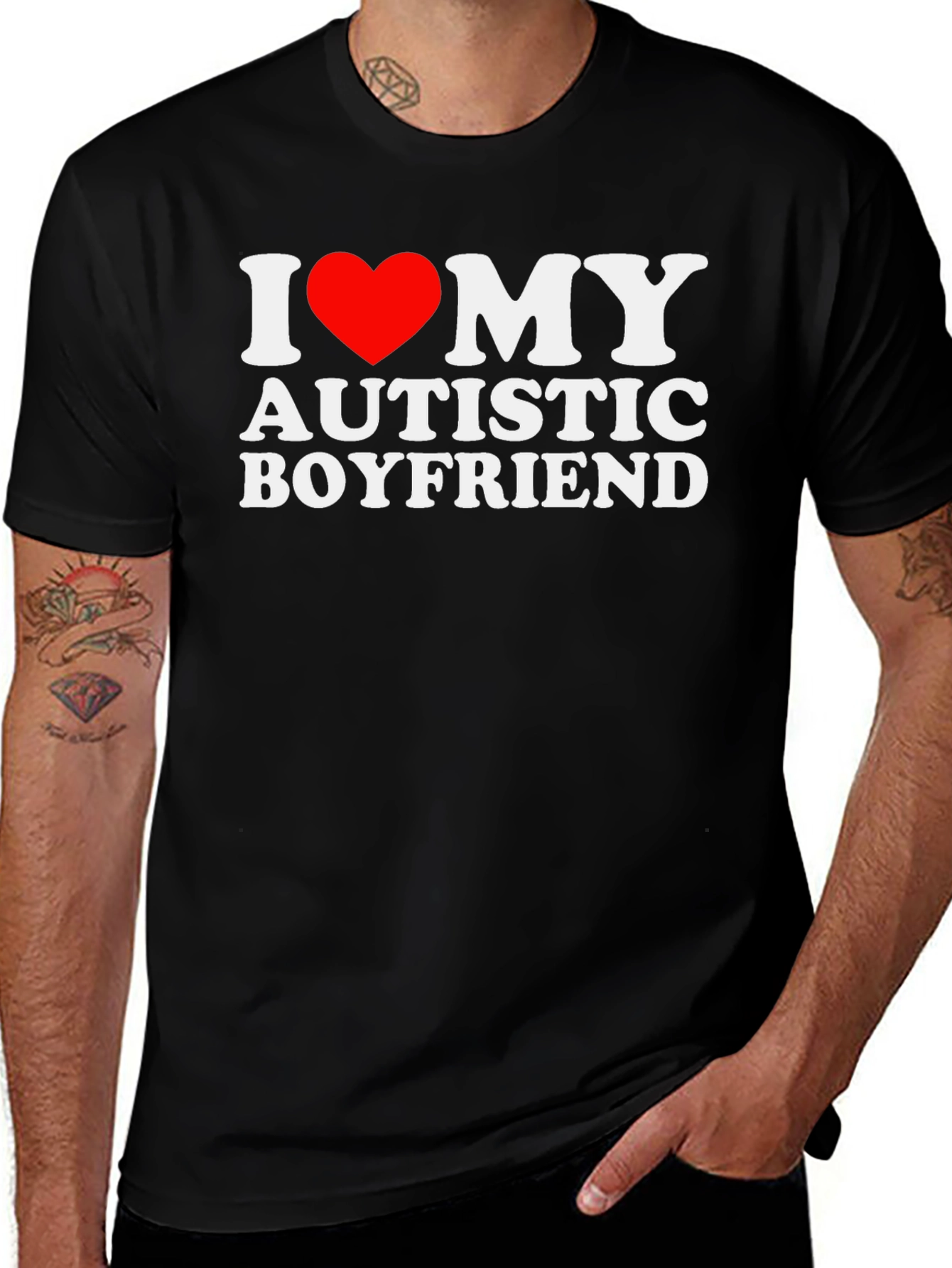 Variant 18 of I Heart My Autistic Boyfriend T-Shirt