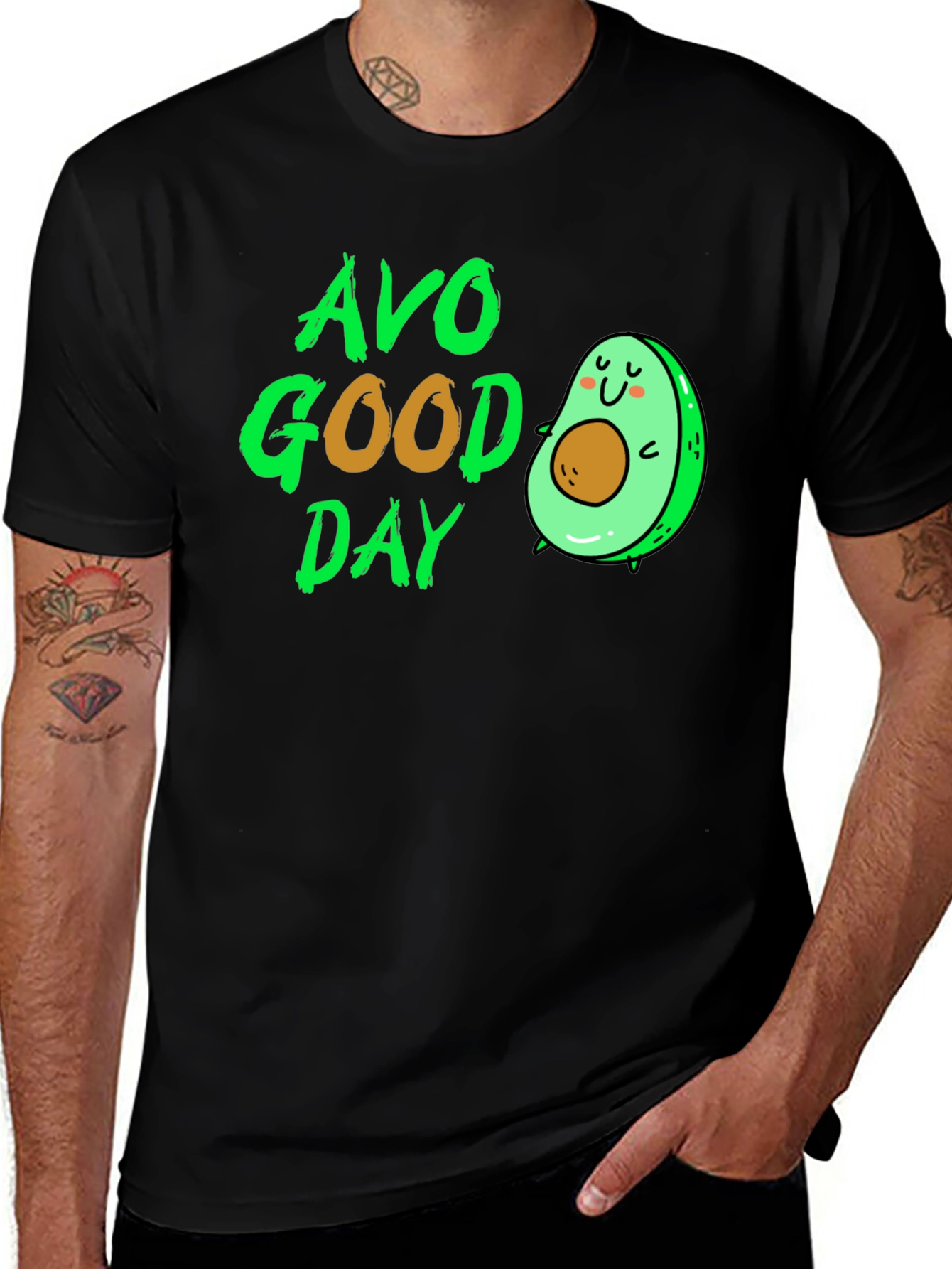 Variant 30 of Avo Good Day Graphic Tee - Black
