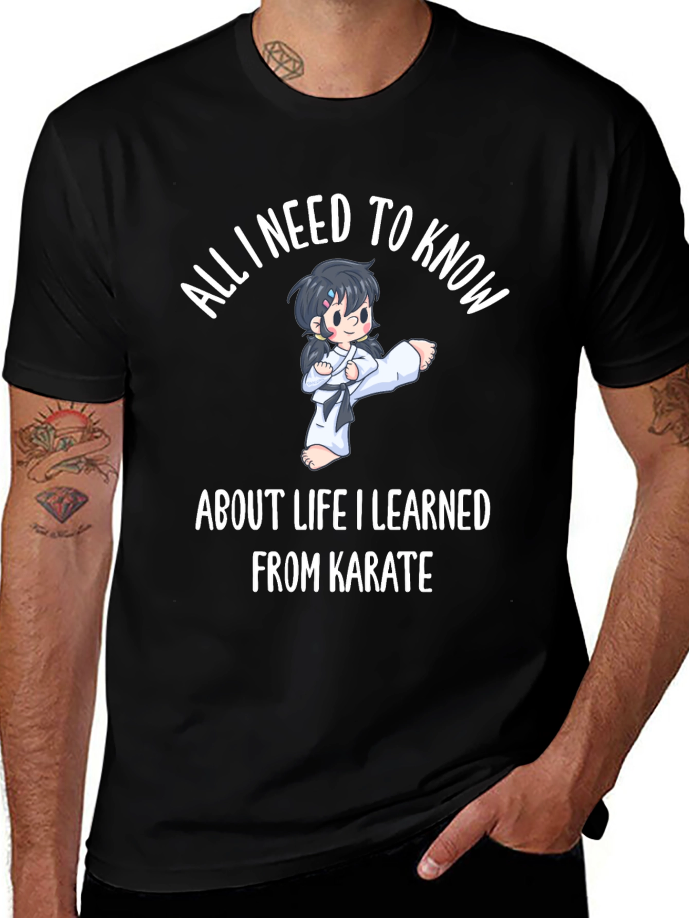 Variant 30 of Karate Life Lessons T-Shirt Funny Martial Arts Tee