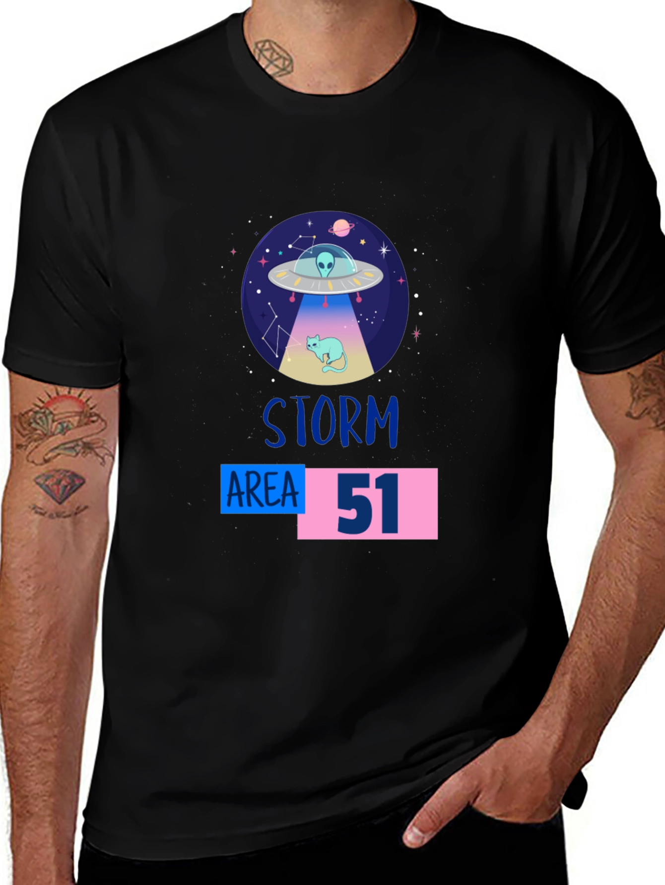 Storm Area 51 Alien Cat T-Shirt