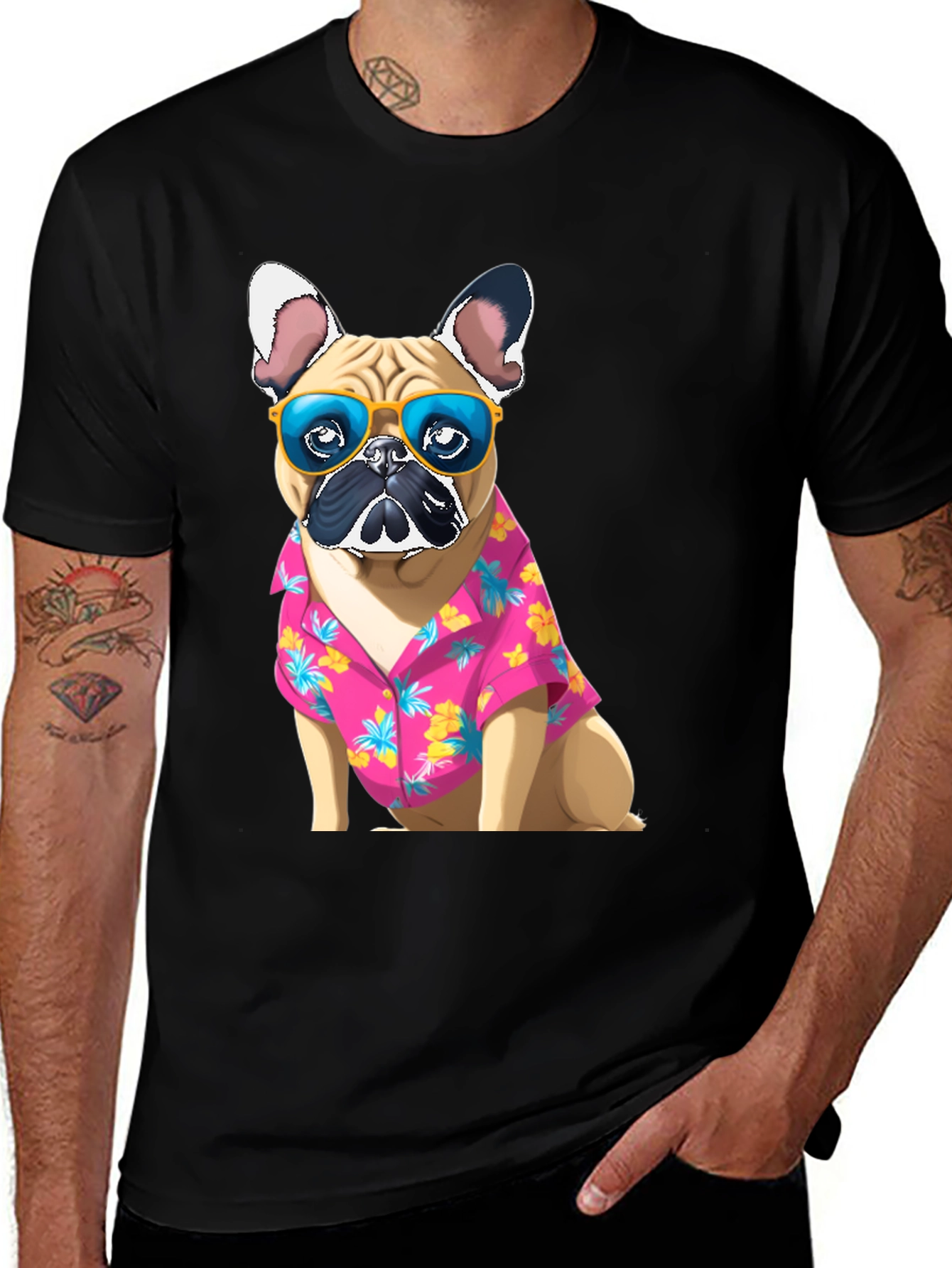 Variant 13 of Dog Hawaiian Shirt T-Shirt