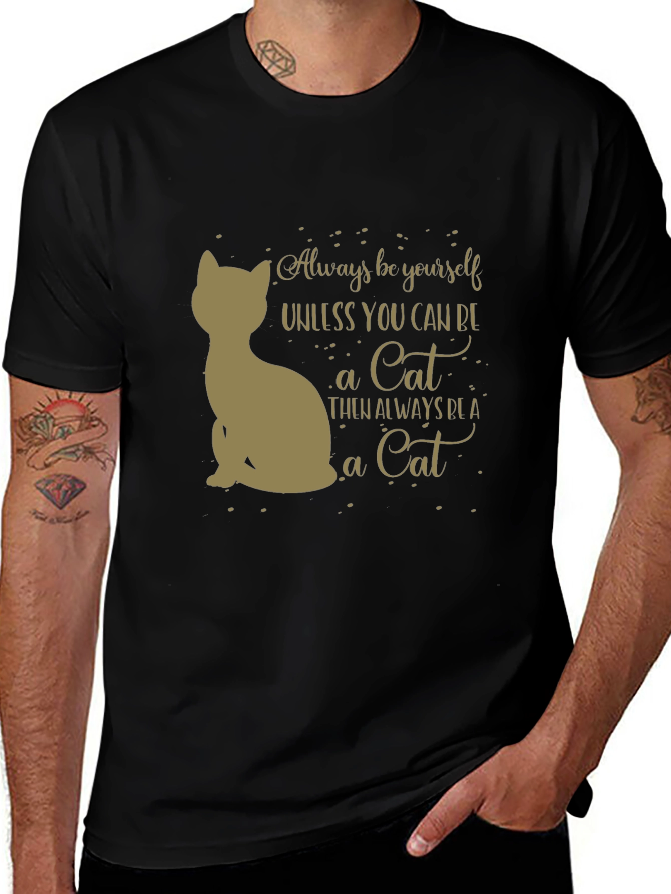 Variant 4 of Always Be A Cat T-Shirt - Unisex Graphic Tee