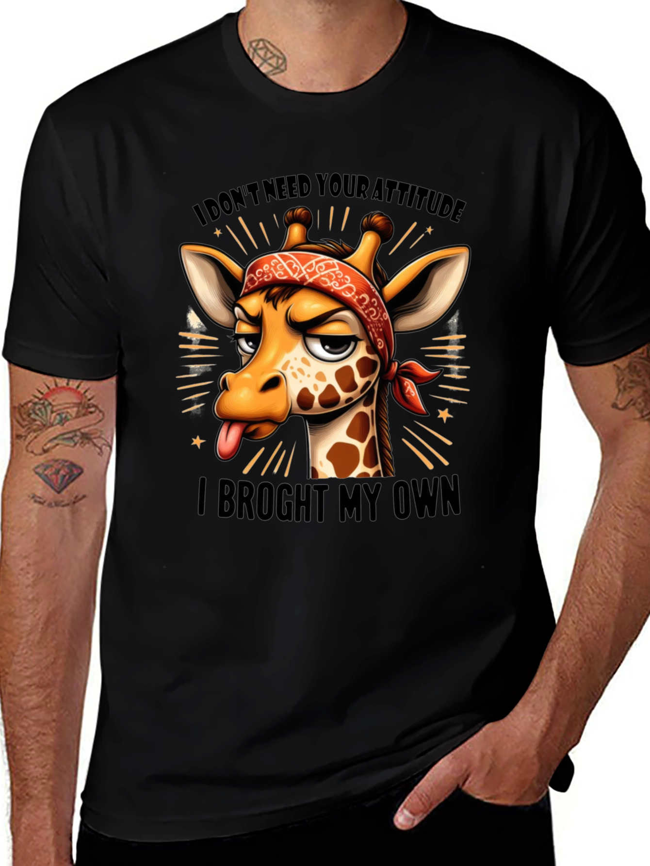 Variant 30 of Funny Giraffe Attitude T-Shirt