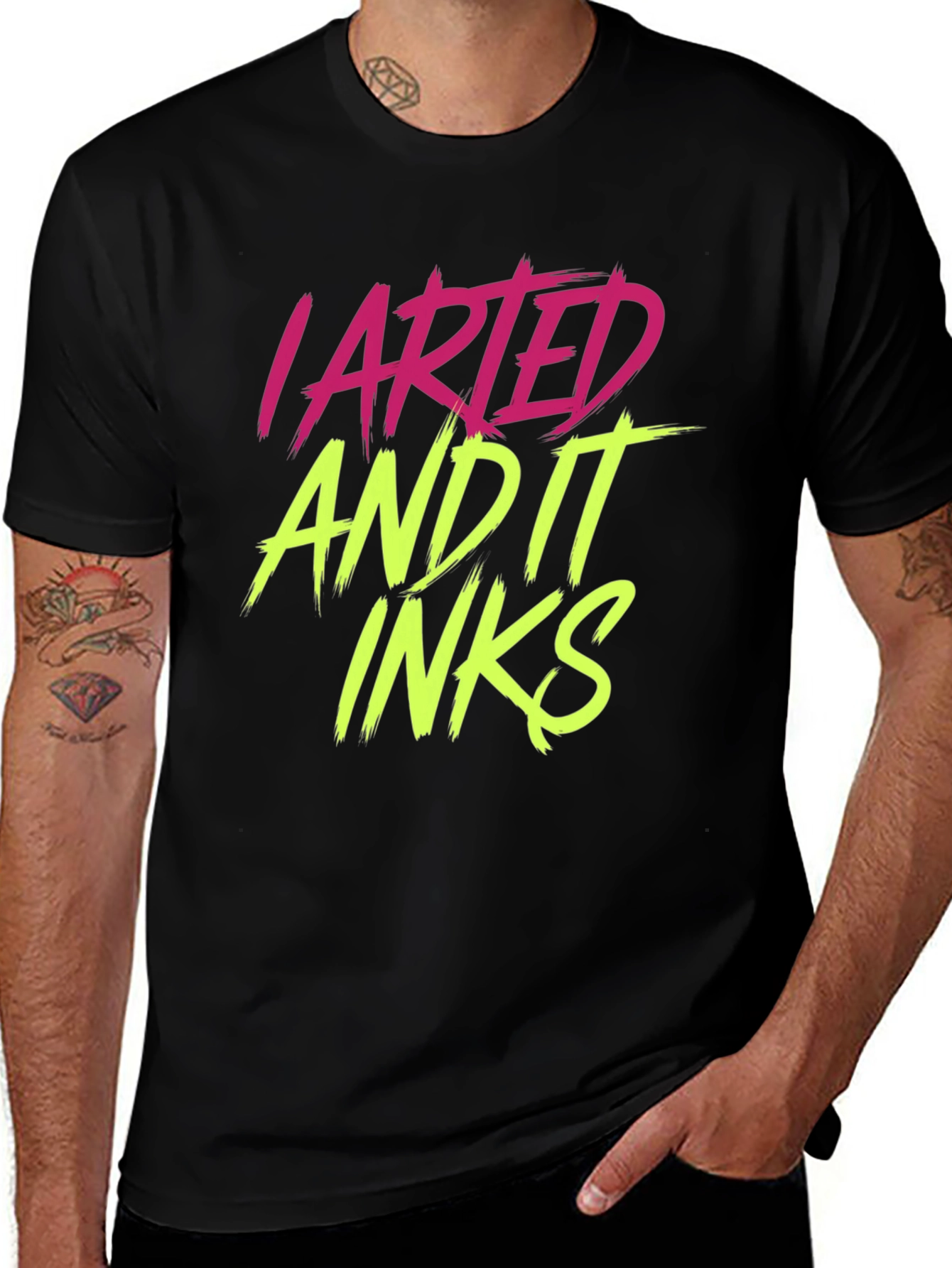 Variant 3 of I Farted and it Inks T-Shirt - Funny Graphic Tee