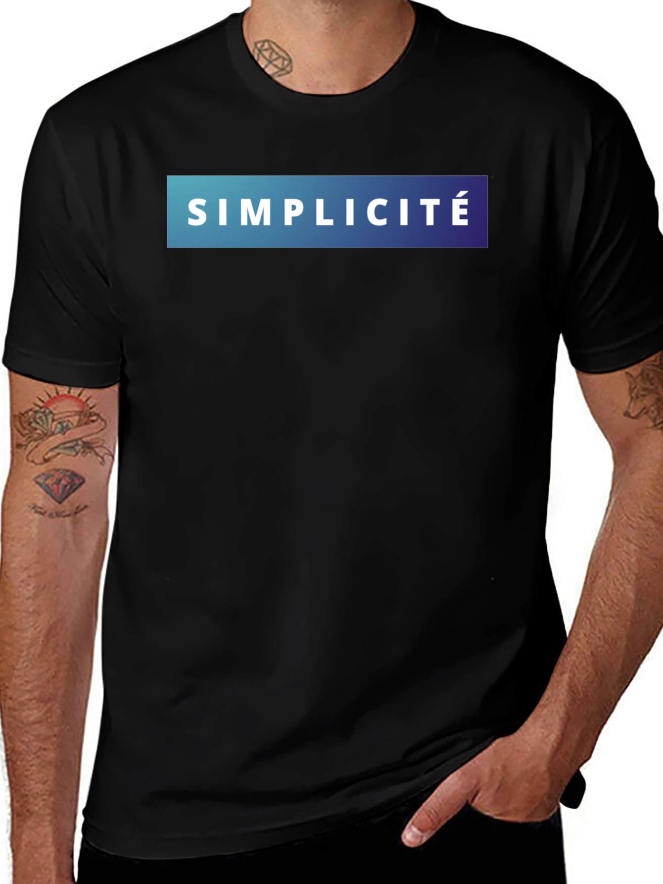 Simplicité Gradient Graphic Tee