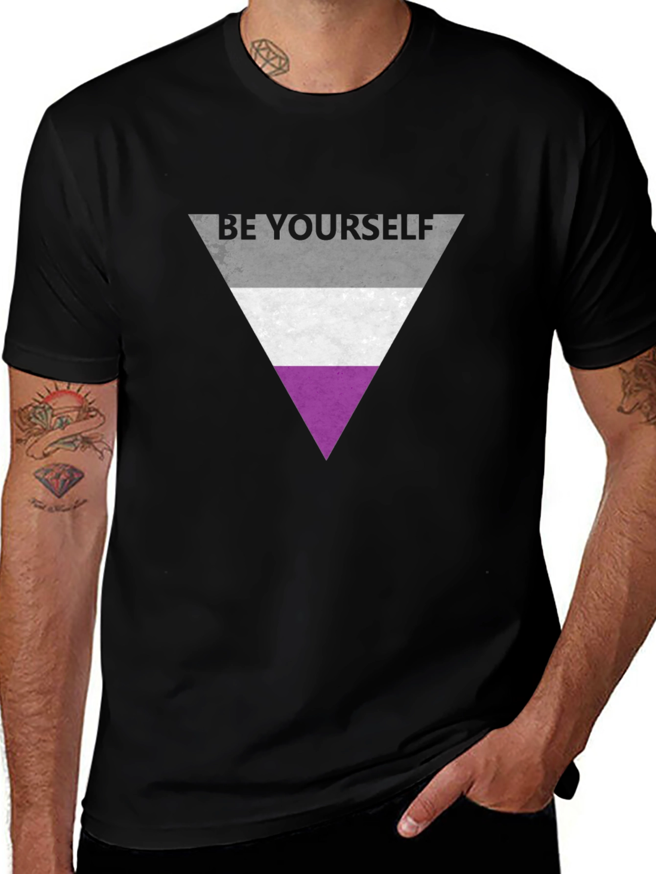 Variant 3 of Be Yourself Asexual Pride T-Shirt