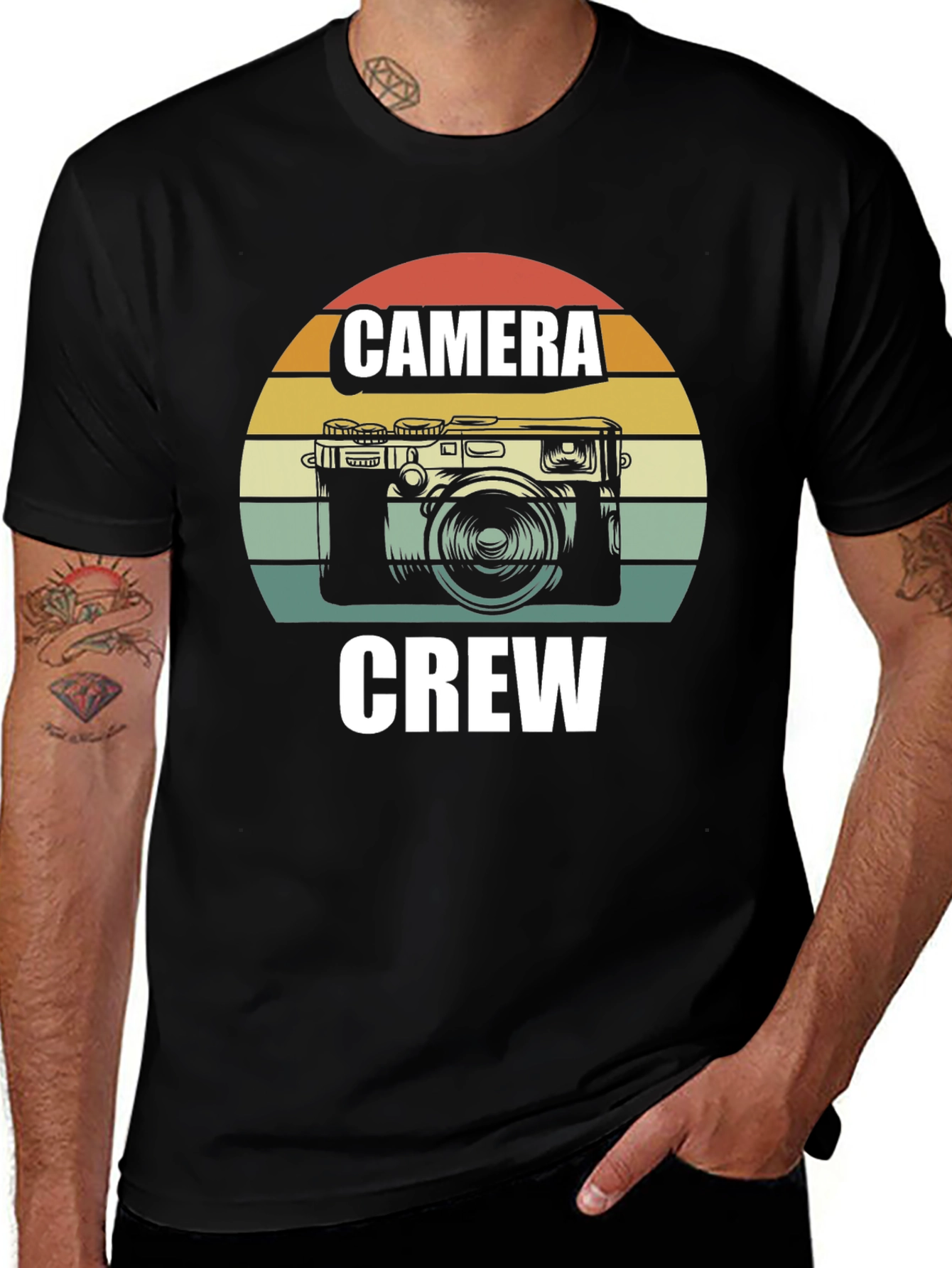Variant 8 of Camera Crew Retro Style T-Shirt