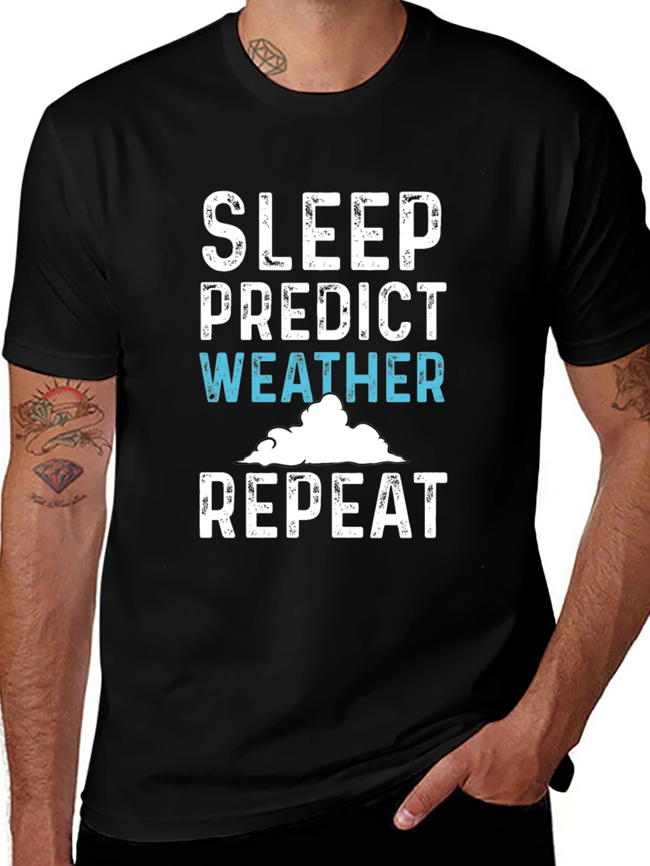 Variant 29 of Sleep Predict Weather Repeat T-Shirt