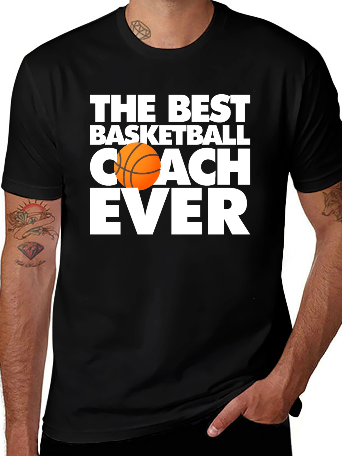 Variant 8 of Best Basketball Coach Ever T-Shirt