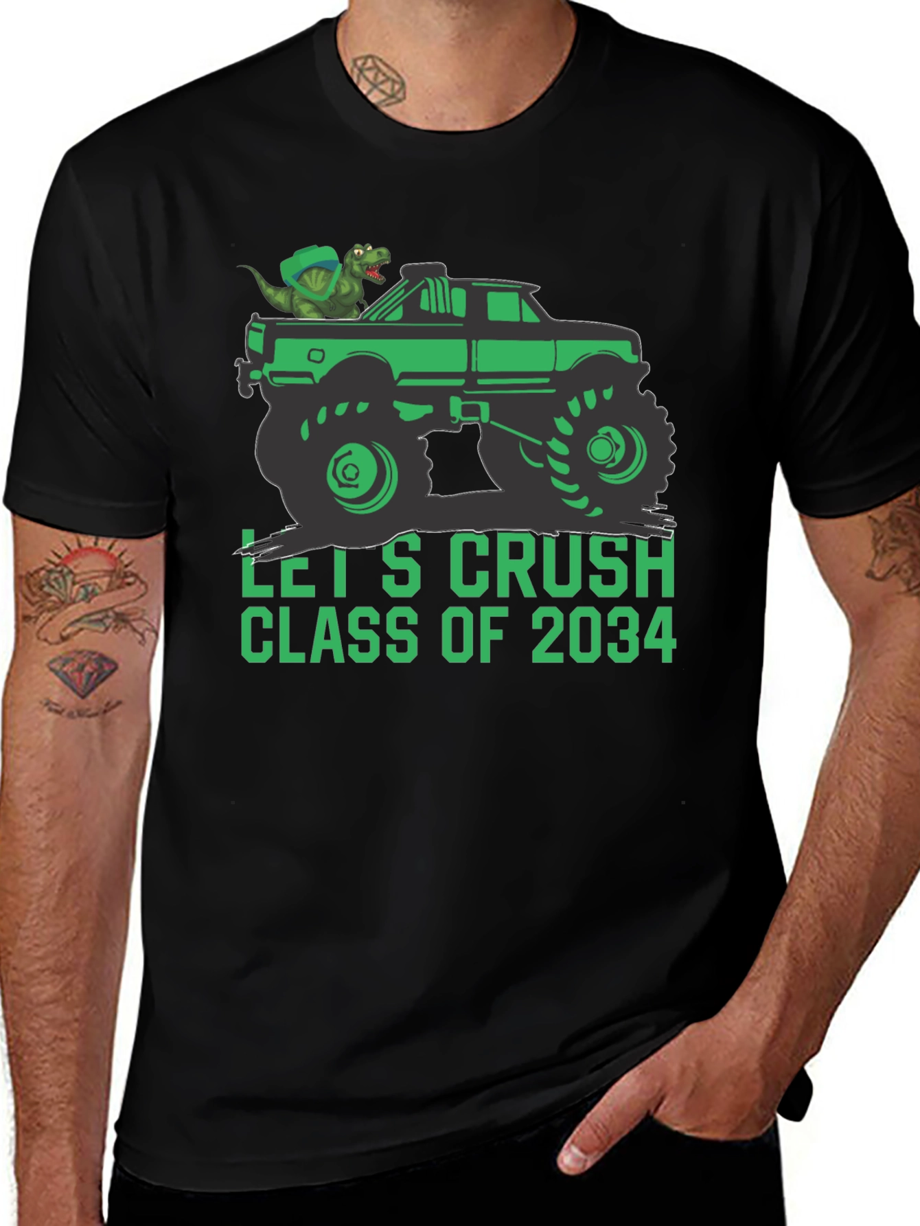 Variant 10 of Let's Crush Class of 2034 Monster Truck T-Shirt