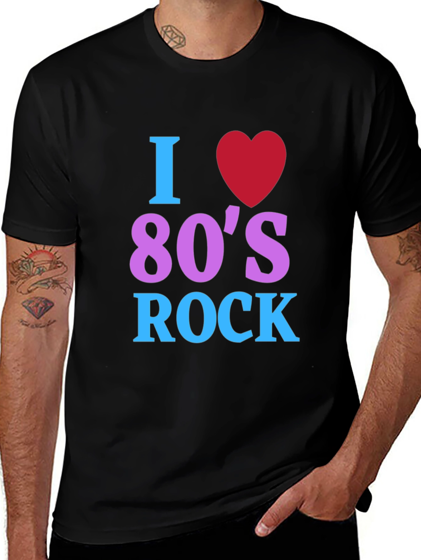 I Love 80's Rock T-Shirt - Retro Music Tee