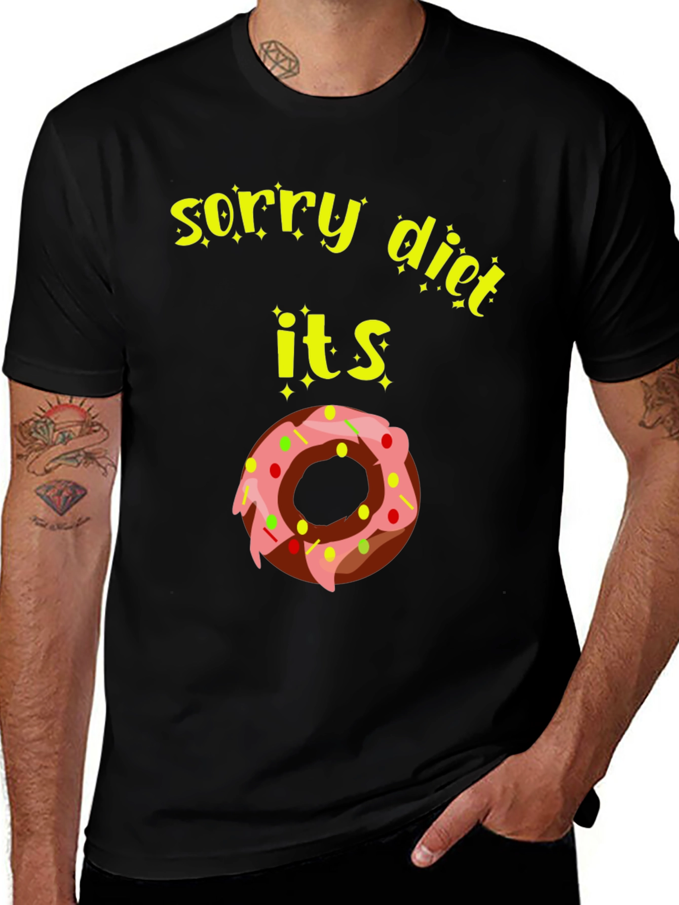 Variant 21 of Sorry Diet Donut T-Shirt - Funny Foodie Tee
