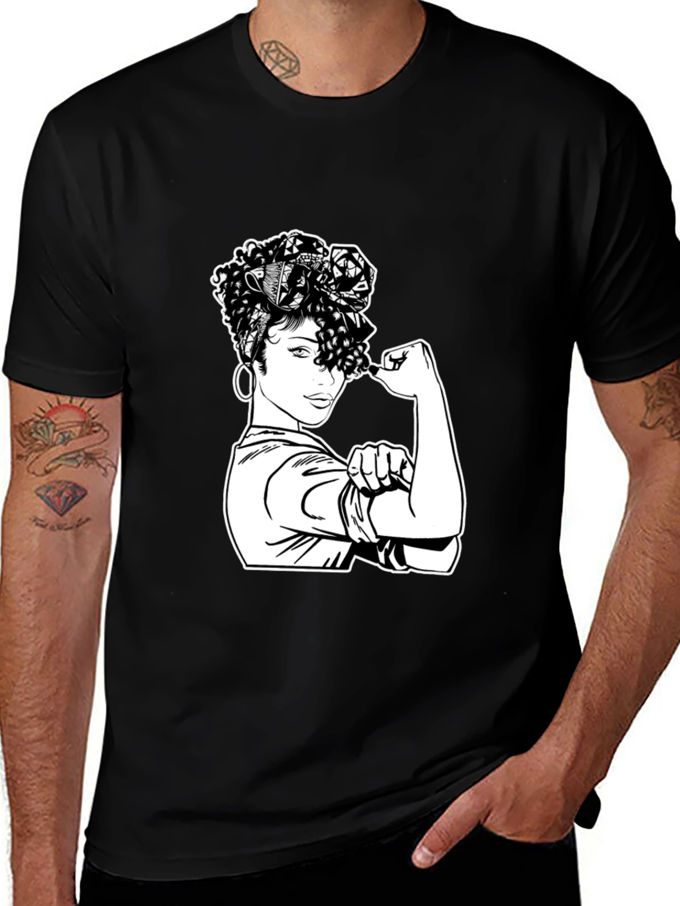 Variant 10 of Feminist Empowerment T-Shirt - Black