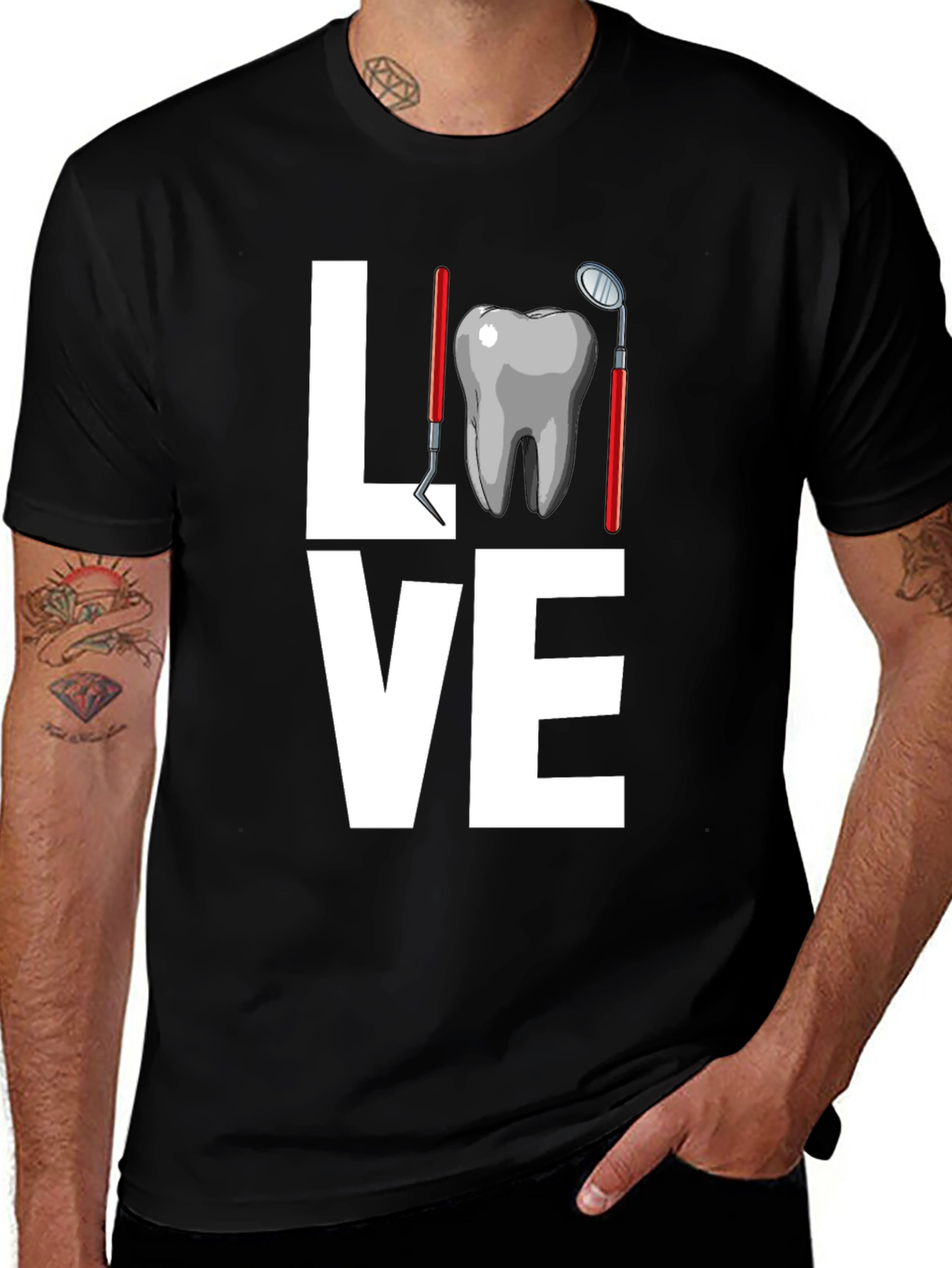 Dentist LOVE T-Shirt - Dental Hygienist Tee