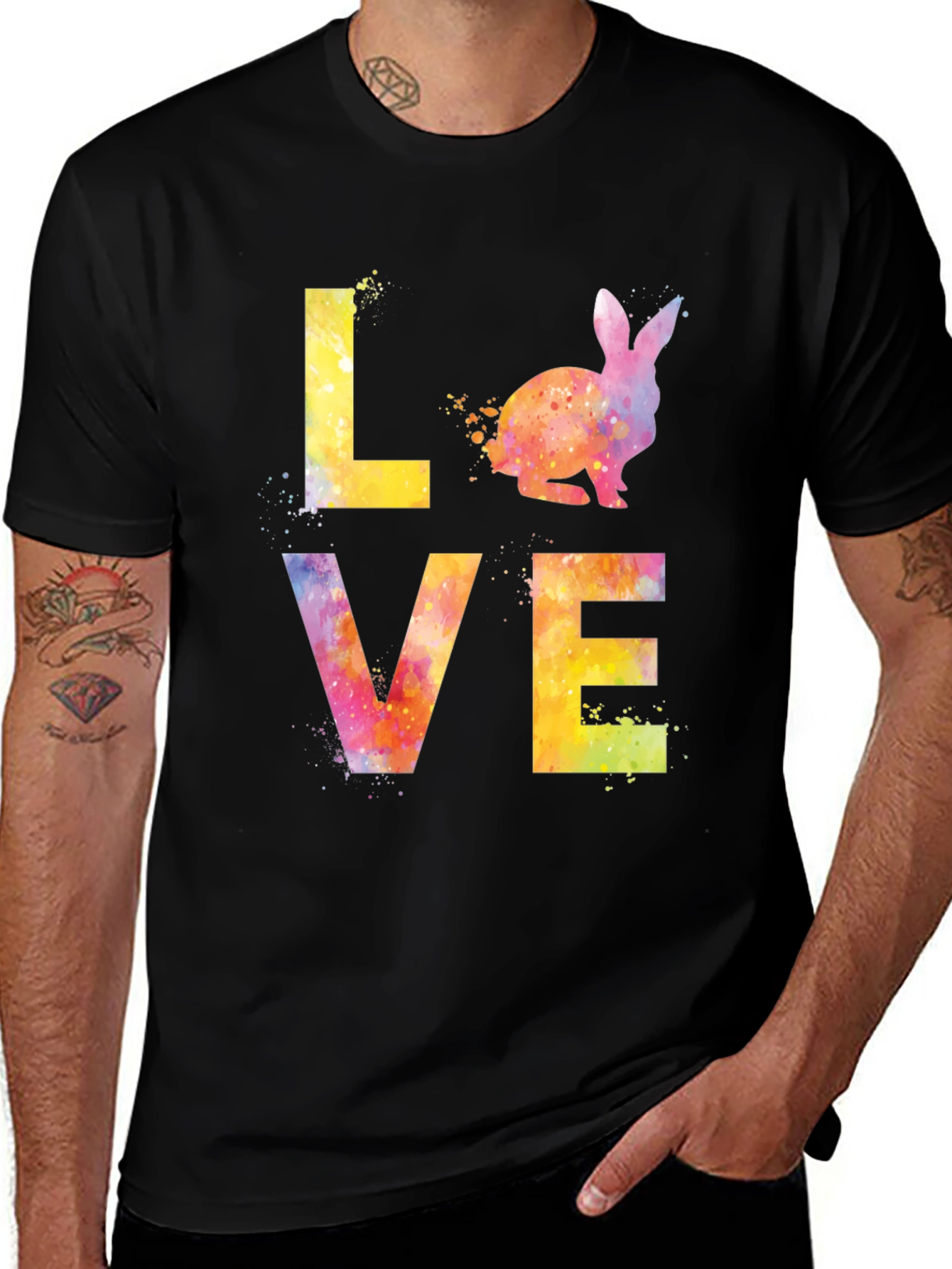 Variant 20 of Watercolor Bunny Love T-Shirt