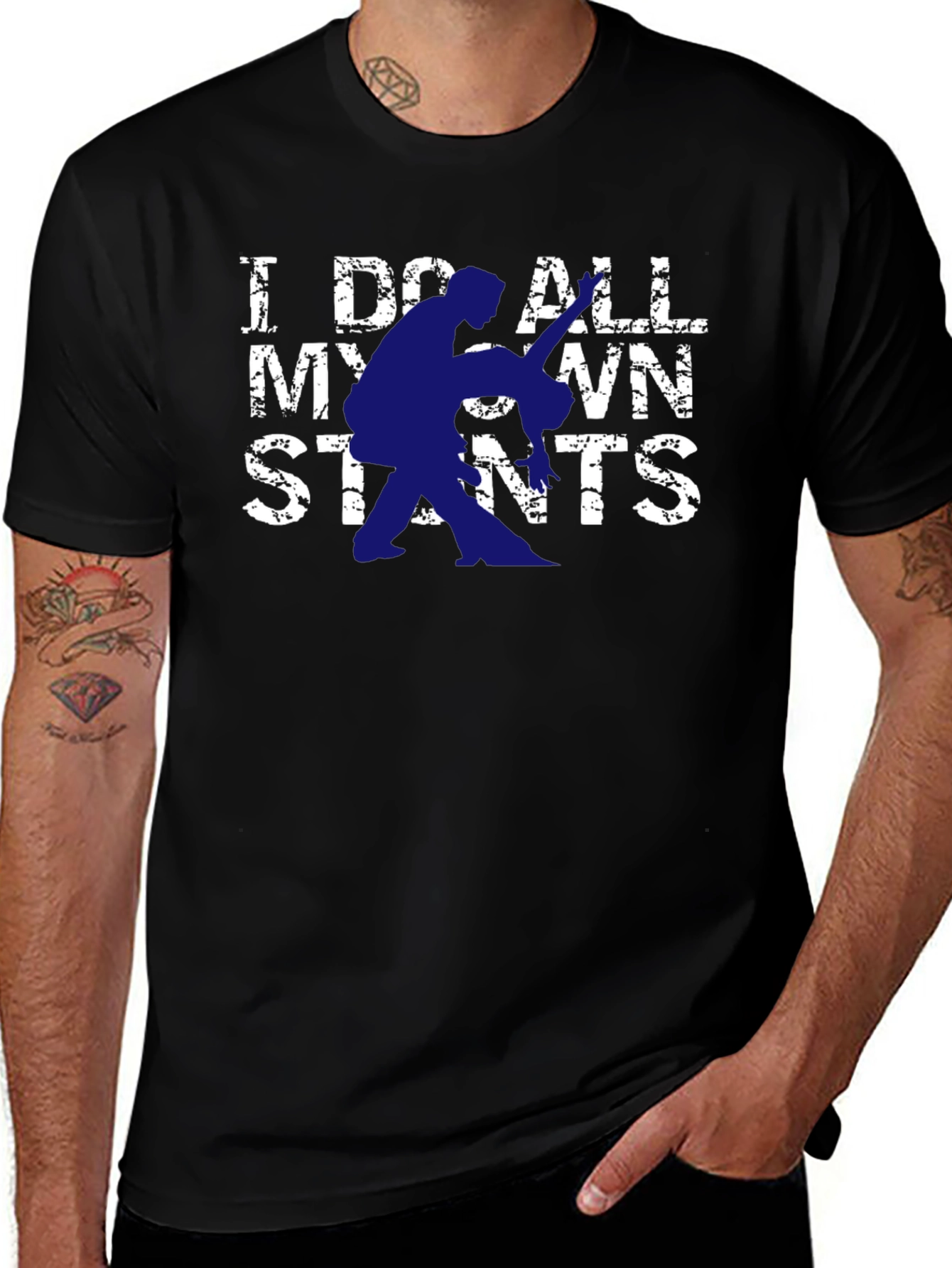 I Do All My Own Stunts Dancing Graphic Tee