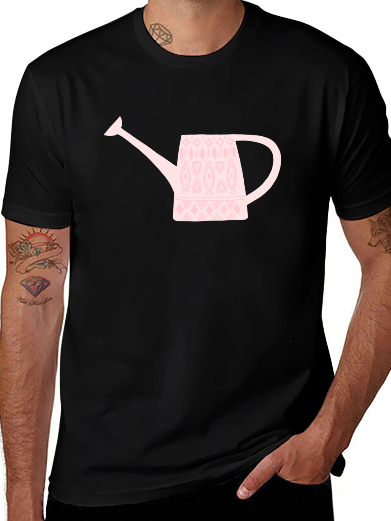 Variant 30 of Stylish Watering Can Graphic T-Shirt