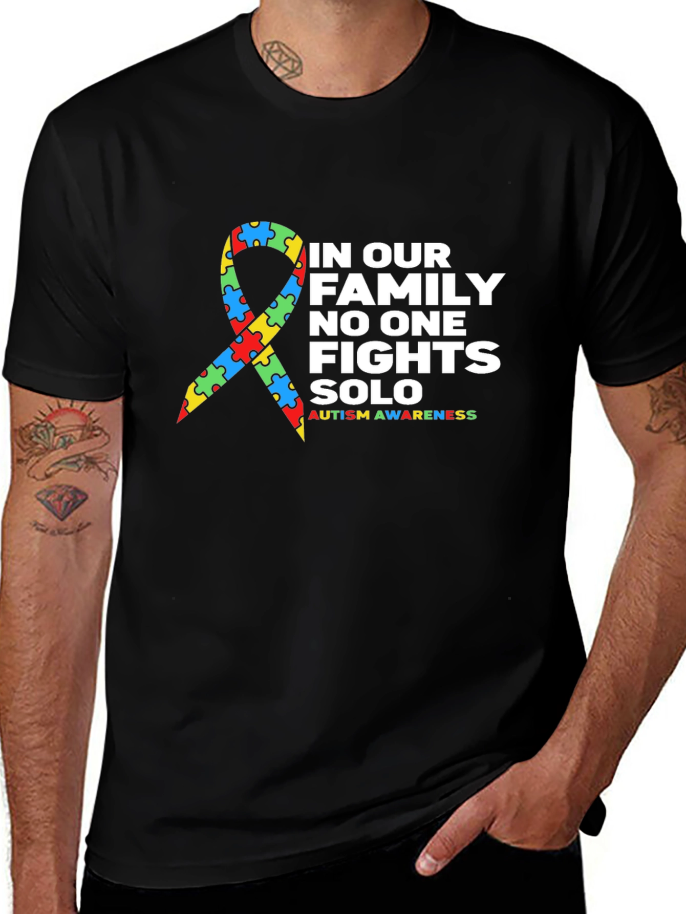 Variant 21 of Autism Awareness Family T-Shirt