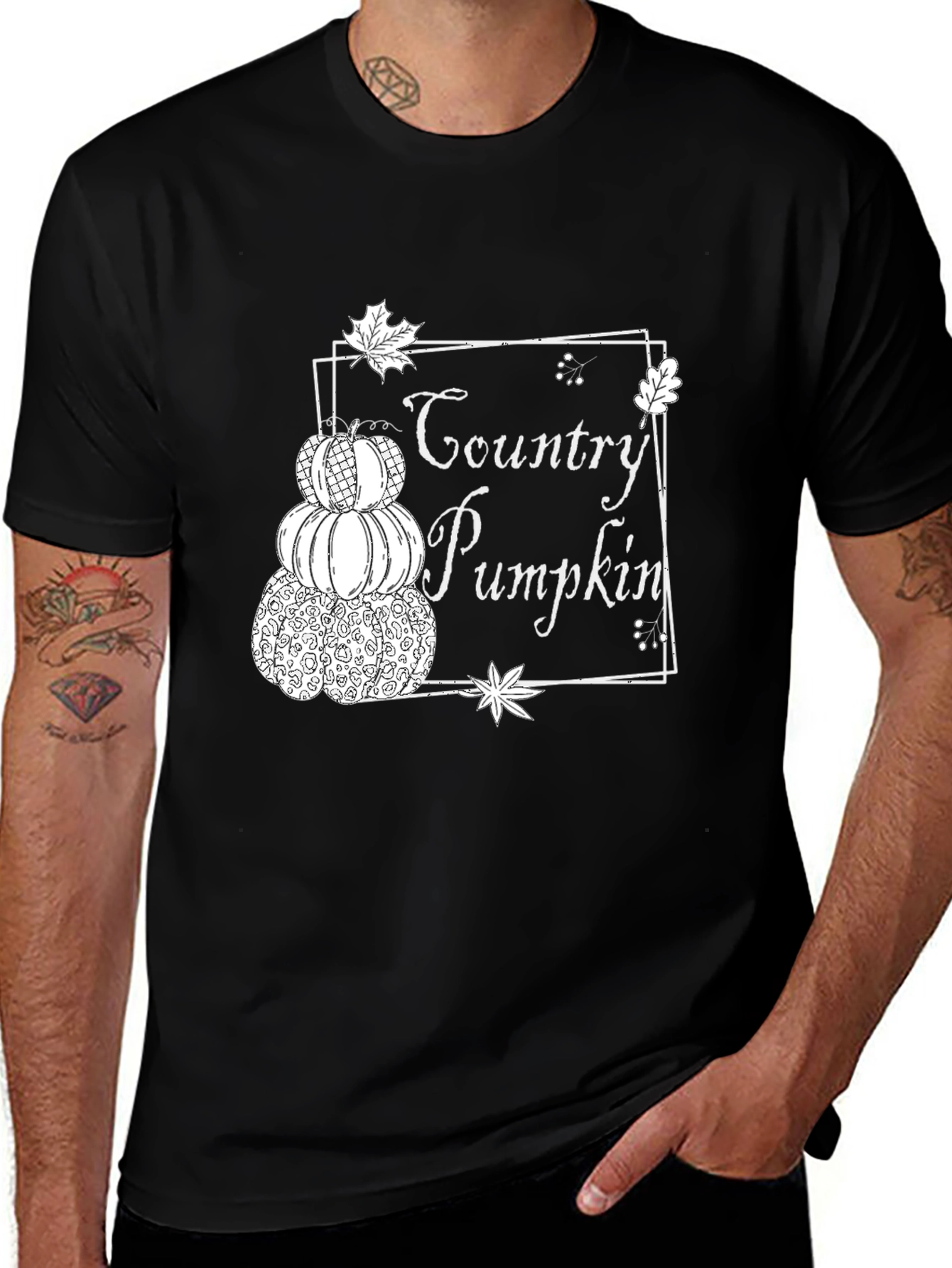 Country Pumpkin Stacked T-Shirt