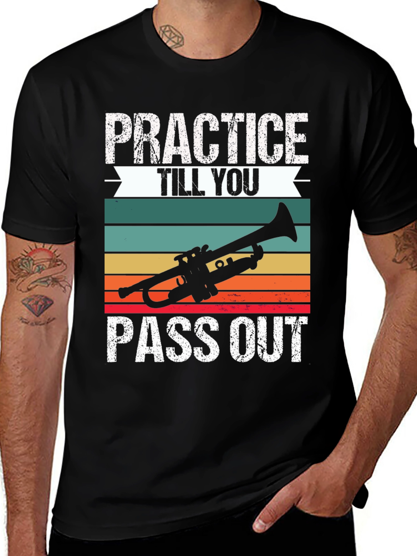Variant 14 of Practice Trumpet T-Shirt - Musical Instrument Tee