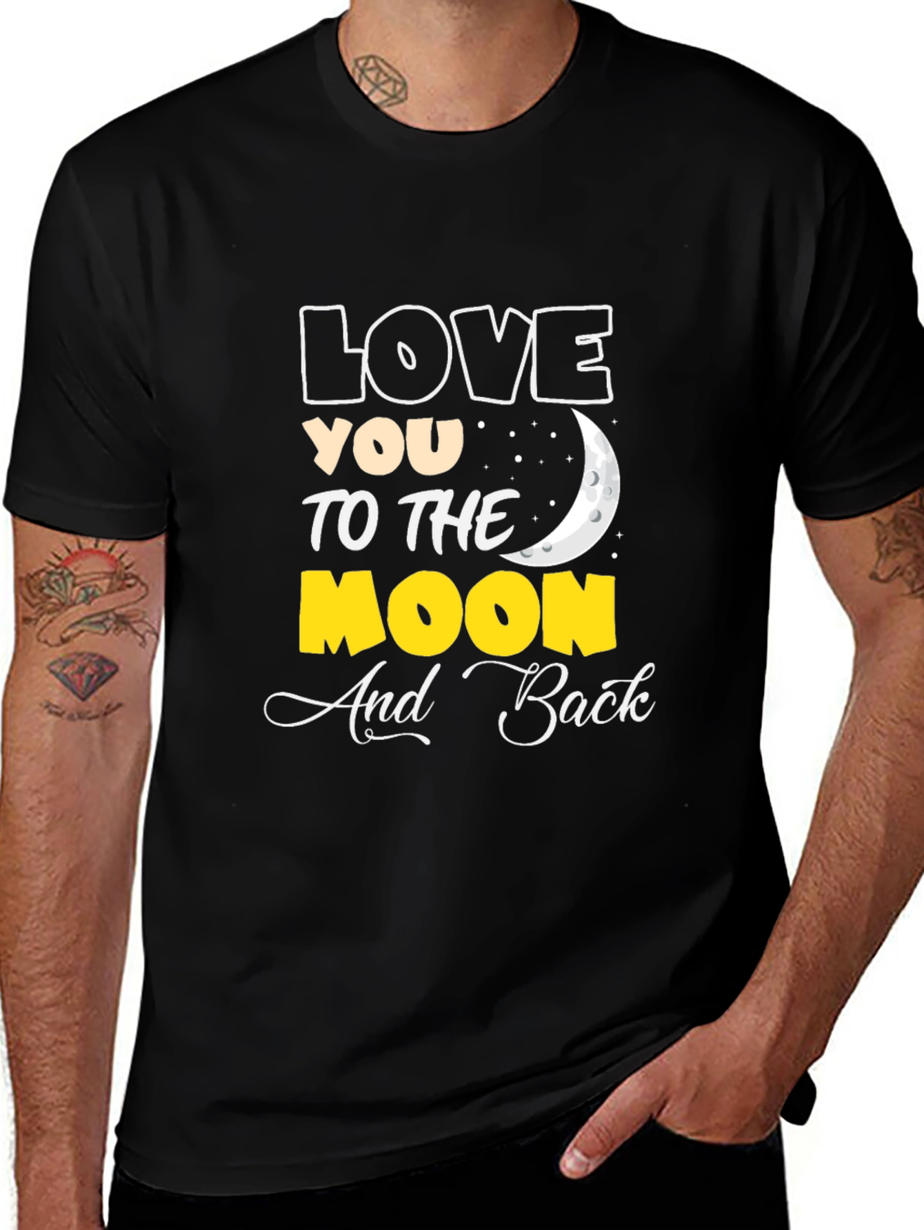 Variant 15 of Love You to the Moon & Back Graphic Tee