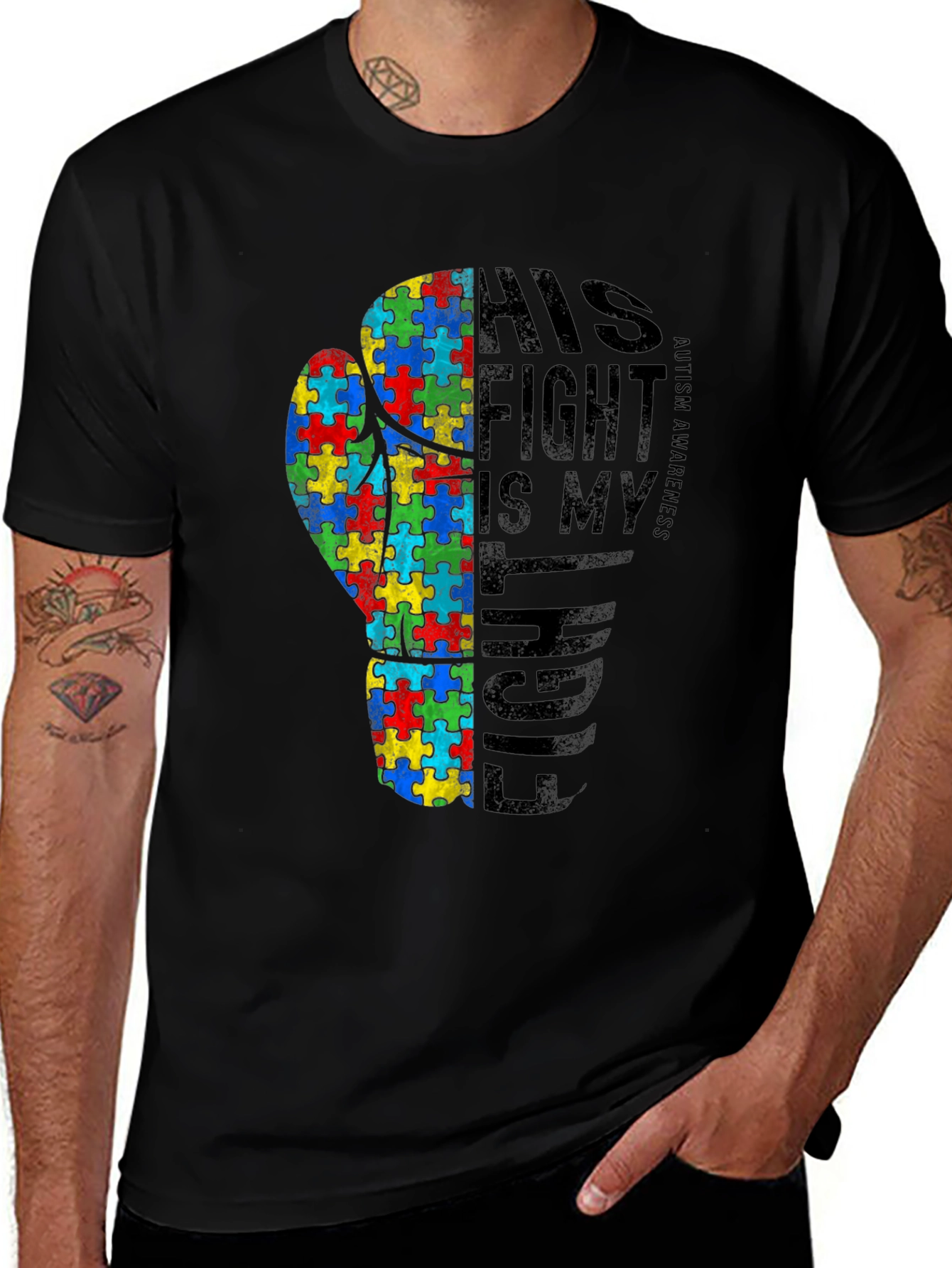 Autism Awareness Fight T-Shirt