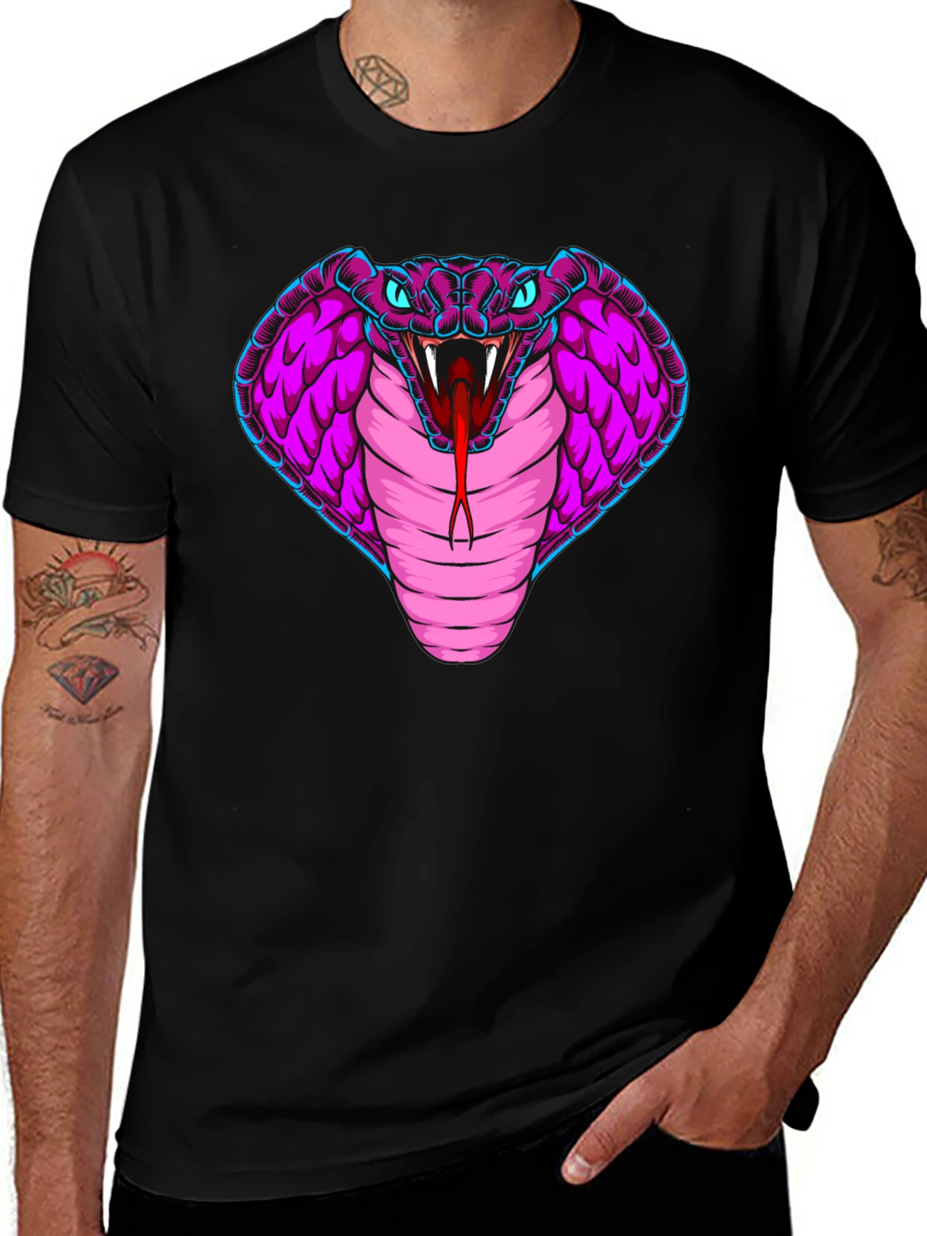 Variant 28 of Cobra Graphic Tee - Snake Design T-Shirt