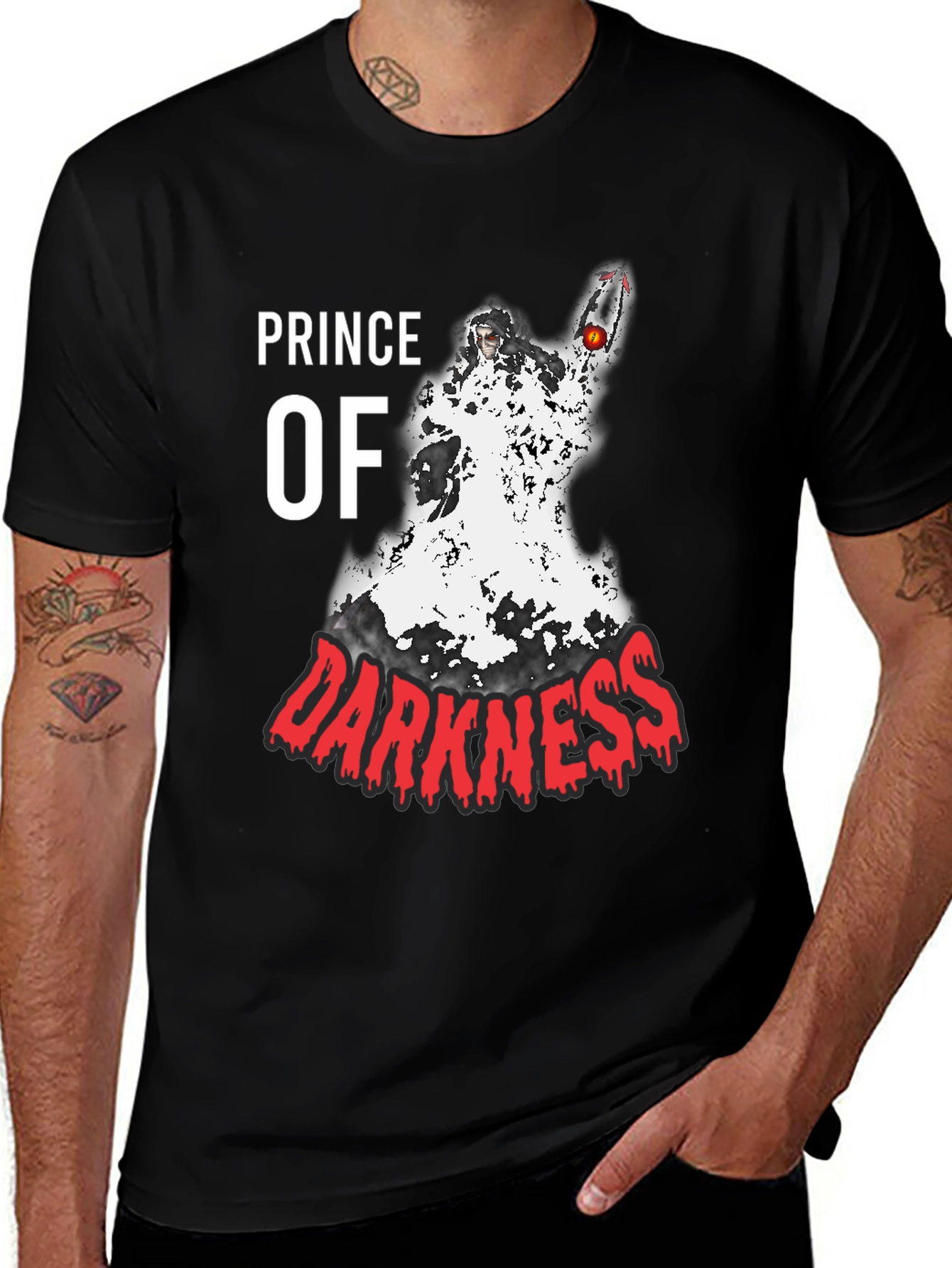 Variant 24 of Prince of Darkness Graphic T-Shirt - Black