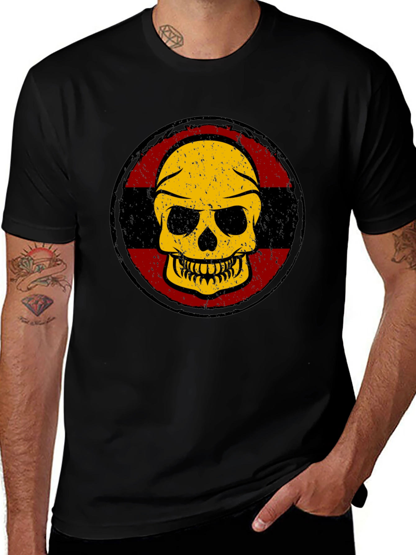Variant 4 of Skull Graphic Print T-Shirt