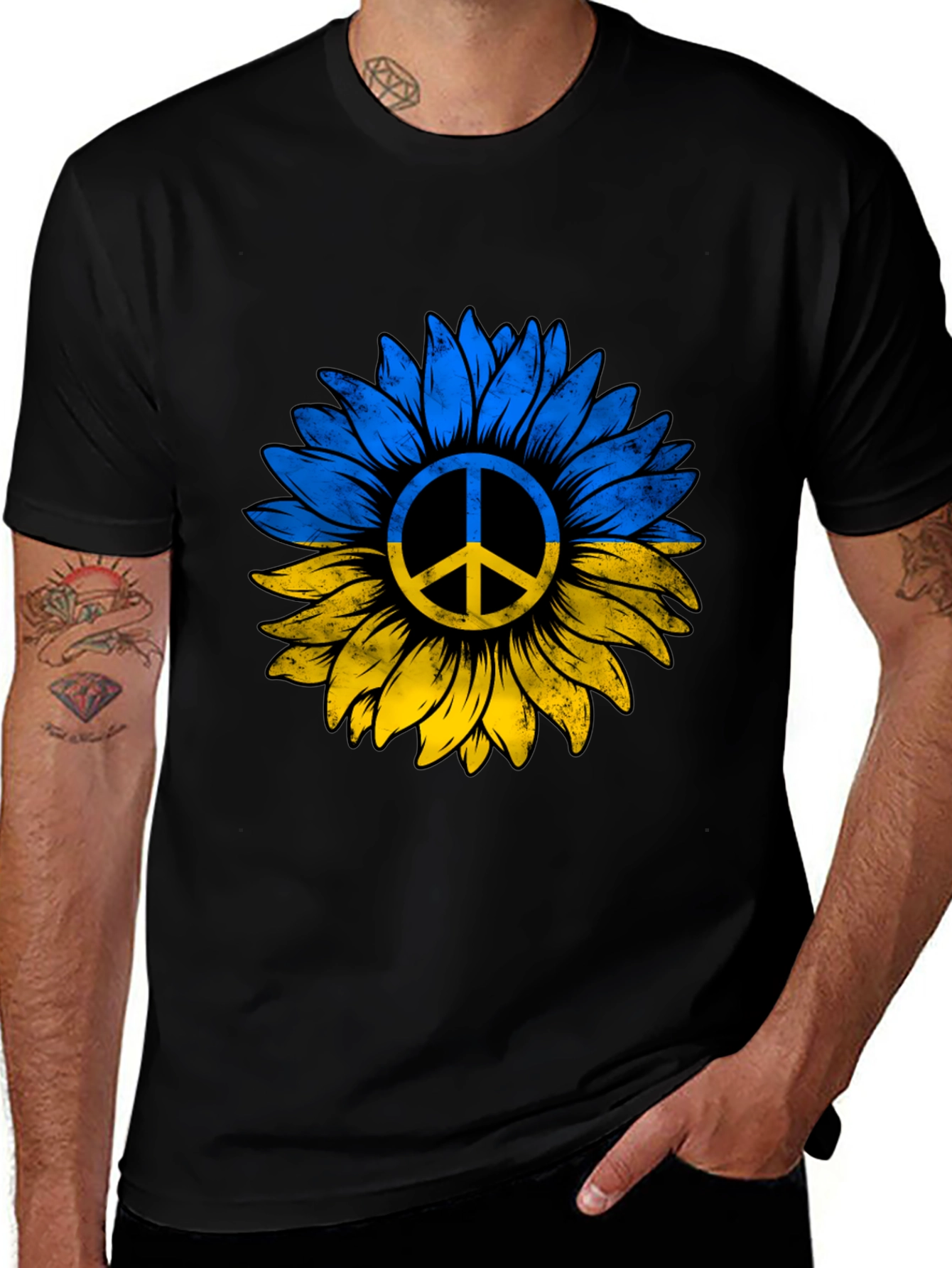 Ukraine Peace Sunflower T-Shirt