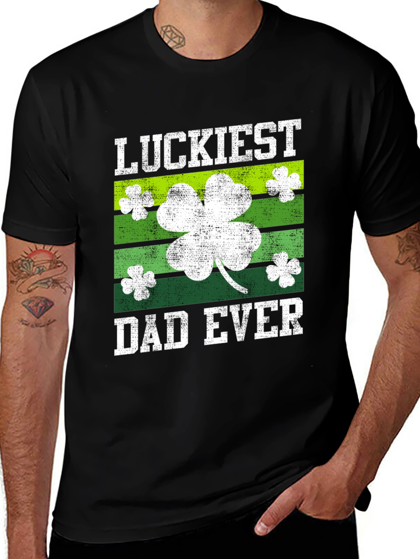 Luckiest Dad Ever St. Patrick's Day T-Shirt