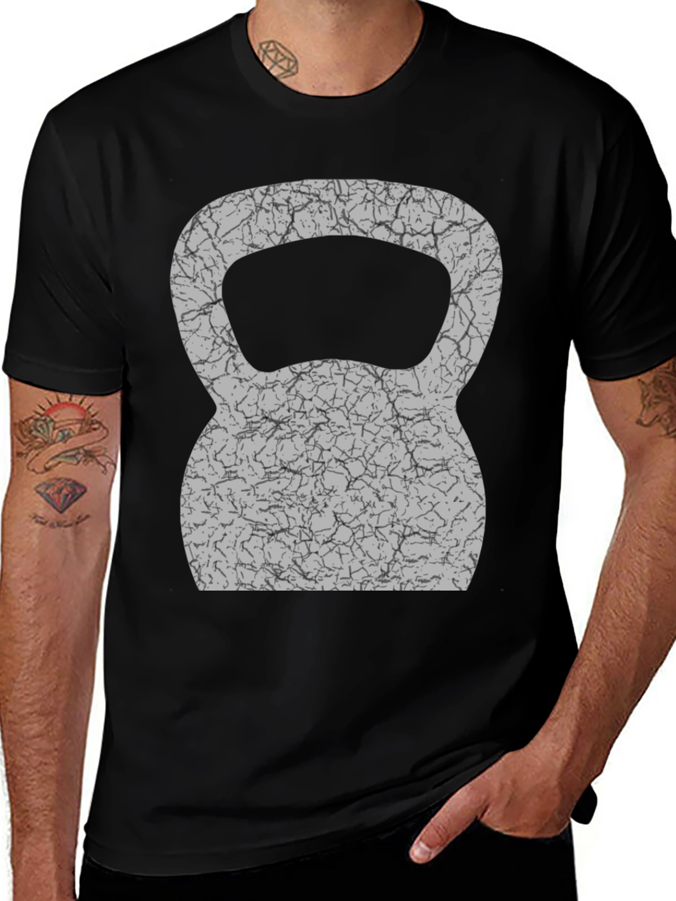 Variant 2 of Kettlebell Graphic Tee - Workout Shirt