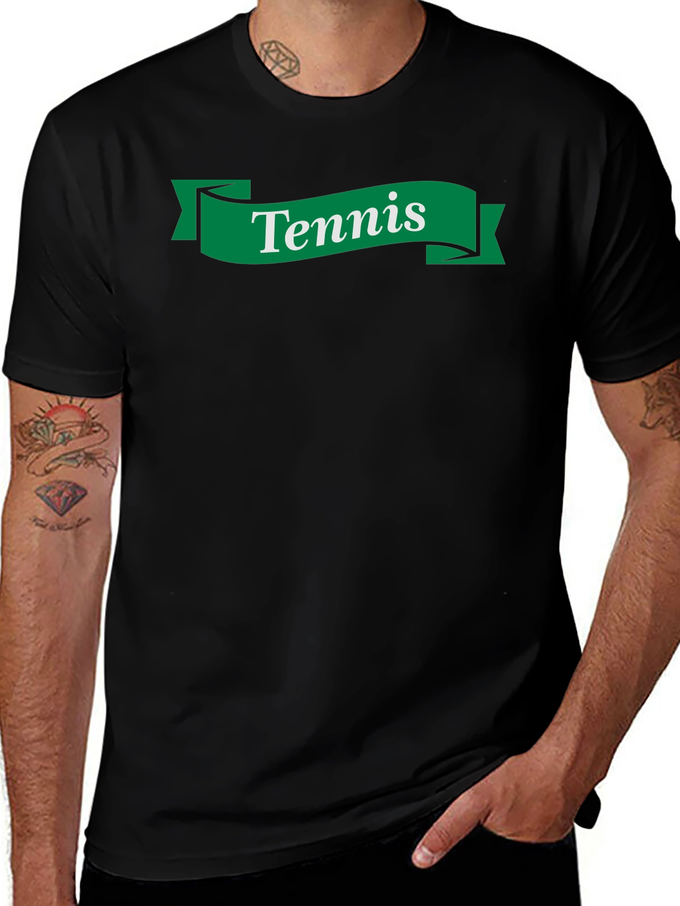 Variant 11 of Tennis Banner Graphic T-Shirt