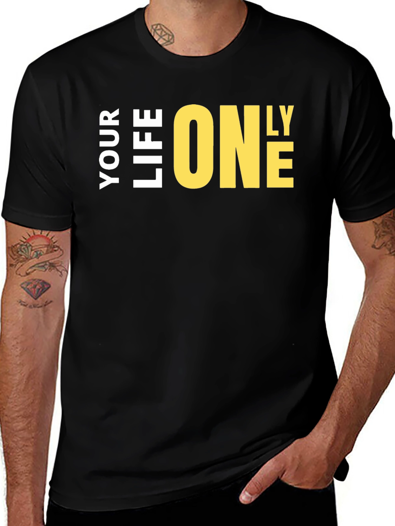 Variant 21 of Your Life Only One T-Shirt - Bold Graphic Tee
