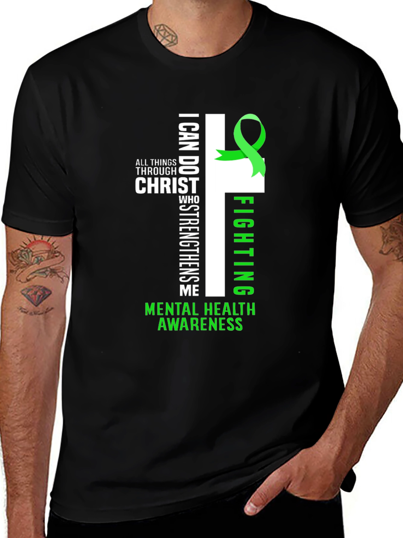 Variant 6 of Mental Health Awareness Christian T-Shirt