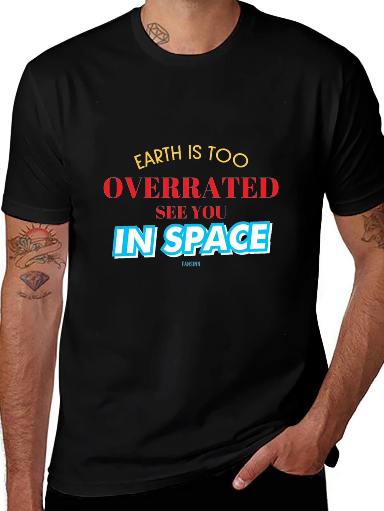 Earth Is Too Overrated See You In Space Graphic Tee